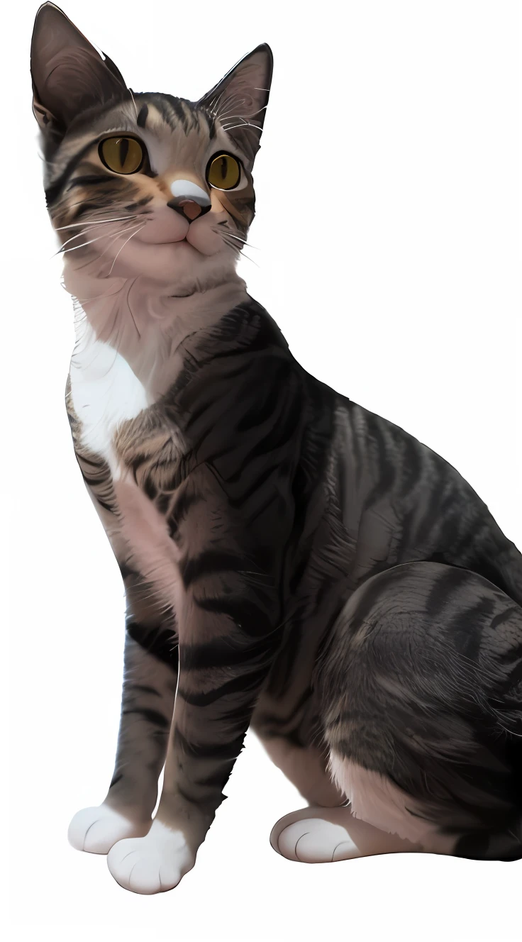 There's a cat sitting on the floor looking up, foto de um gato, um gato, various posed, Close-up de corpo inteiro, Someone, um bonito, Tyler, um hiper realista, Sora como um gato, Tiroteio de glamour, tabaxi macho, foto do gato, an artistic pose, Perfil frontal, Perfil completo, anthropomorphic female cat, Pose frontal