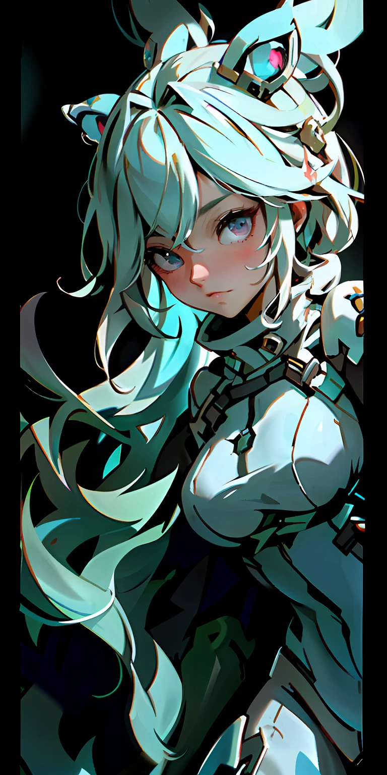 absurd res, high res, (masterpiece:1.4), ultra-detailed, 1girl, from above, space, floating