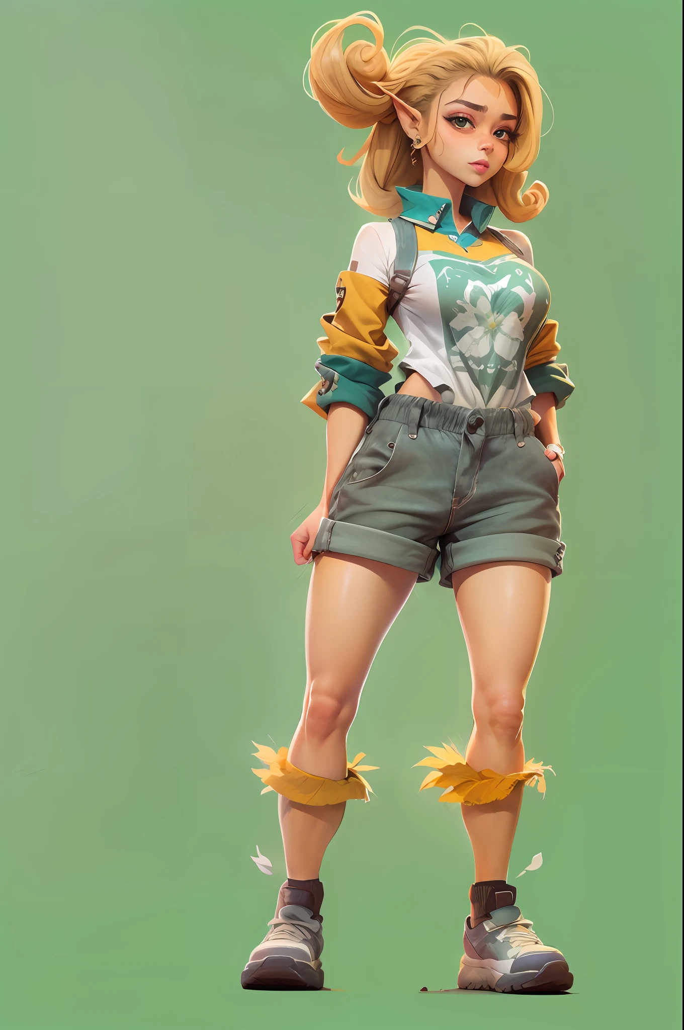 [Coco bandicoot], [Enviado para e621.net; (Pixelsketcher), (wamudraws)], ((obra-prima)), ((retrato solo)), ((peludo; antro)), ((pele detalhada)), ((raytracing)), ((sombreamento detalhada)), {anthro; (pele laranja, nariz preto, cabelo loiro, franja encaracolada, rabo de cavalo encaracolado), olhos verdes bonitos, (cansado; suando), (regata branca, peitos pequenos, shorts de corrida sexy rosa), (flor rosa no cabelo)}, (pose de corrida), [fundo; parque; (brazi, fonte, Sun rays through the leaves)]