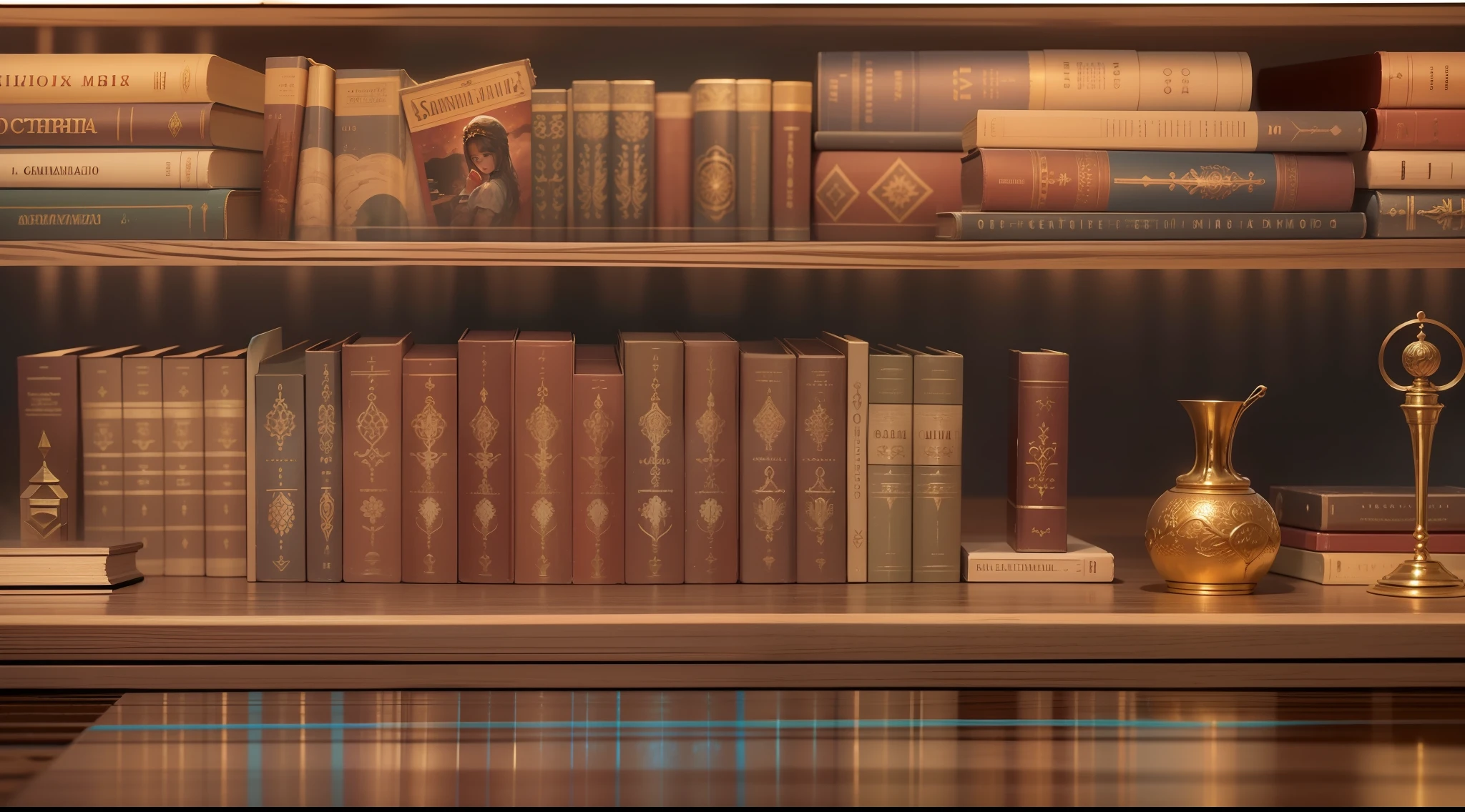 super high res, melhor qualidade, foto, 8k, (foto realista: 1.2), cinematic lighthing, Um pergaminho antigo , aberto sobre uma mesa de estudos antigos.