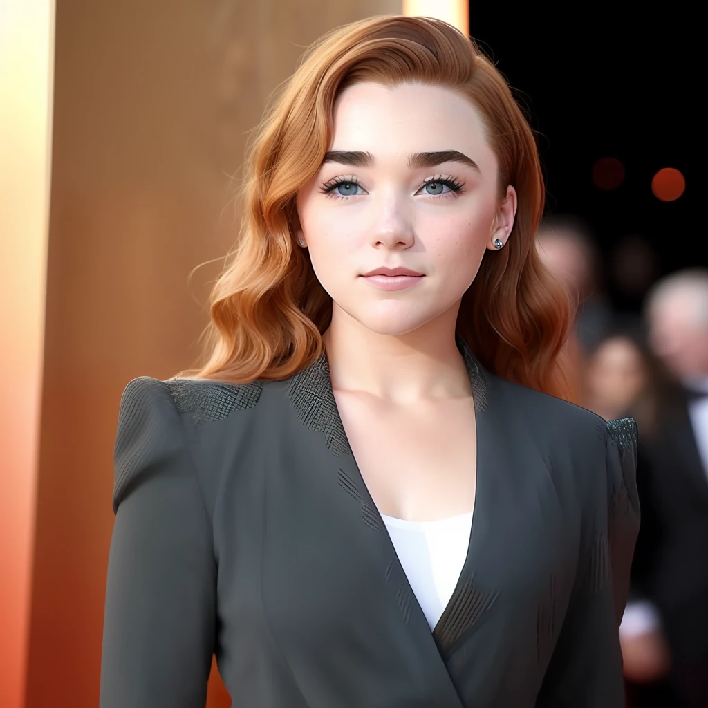 Florence Pugh, ruiva realista