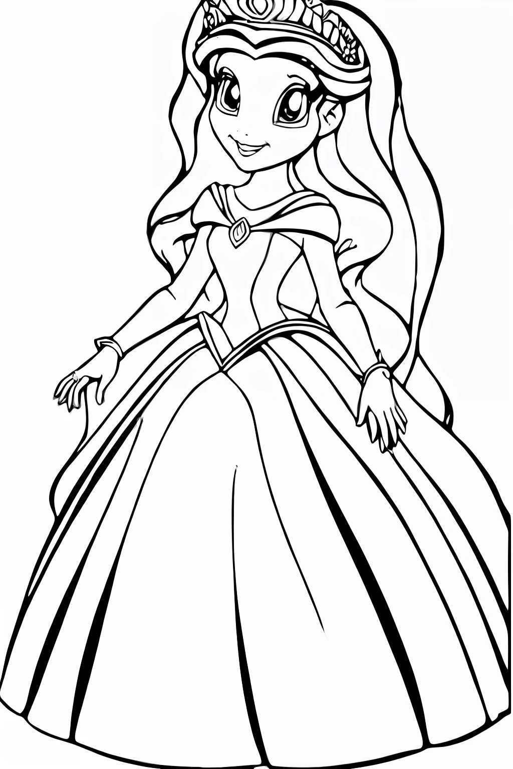 Princess coloring page