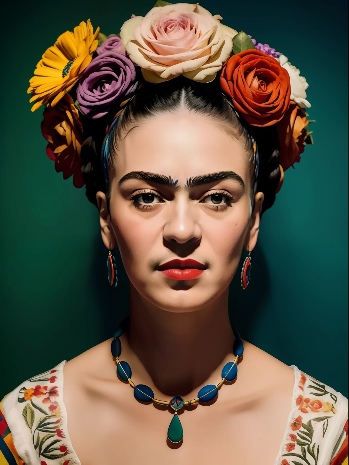 una obra de Frida Kahlo al estilo de Pablo Picasso contrastes, colorido, texturas, ultra alta definicion, obra maestra