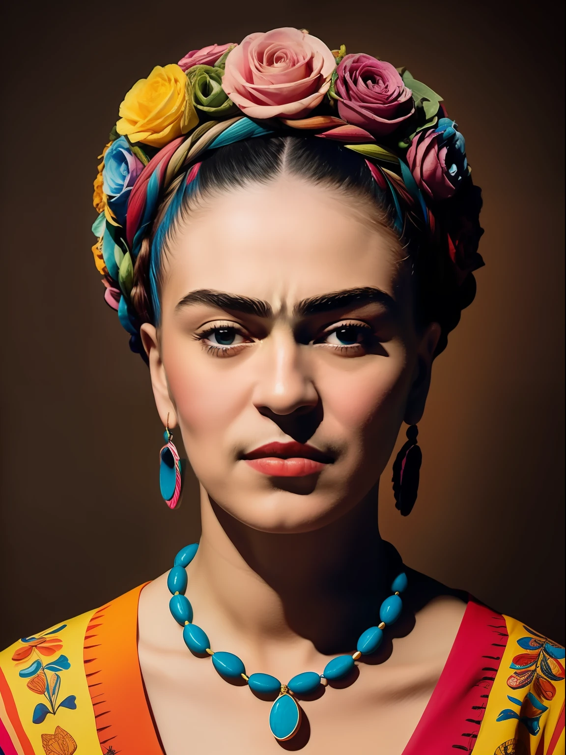 una obra de Frida Kahlo al estilo de Pablo Picasso contrastes, colorido, texturas, ultra alta definicion, obra maestra