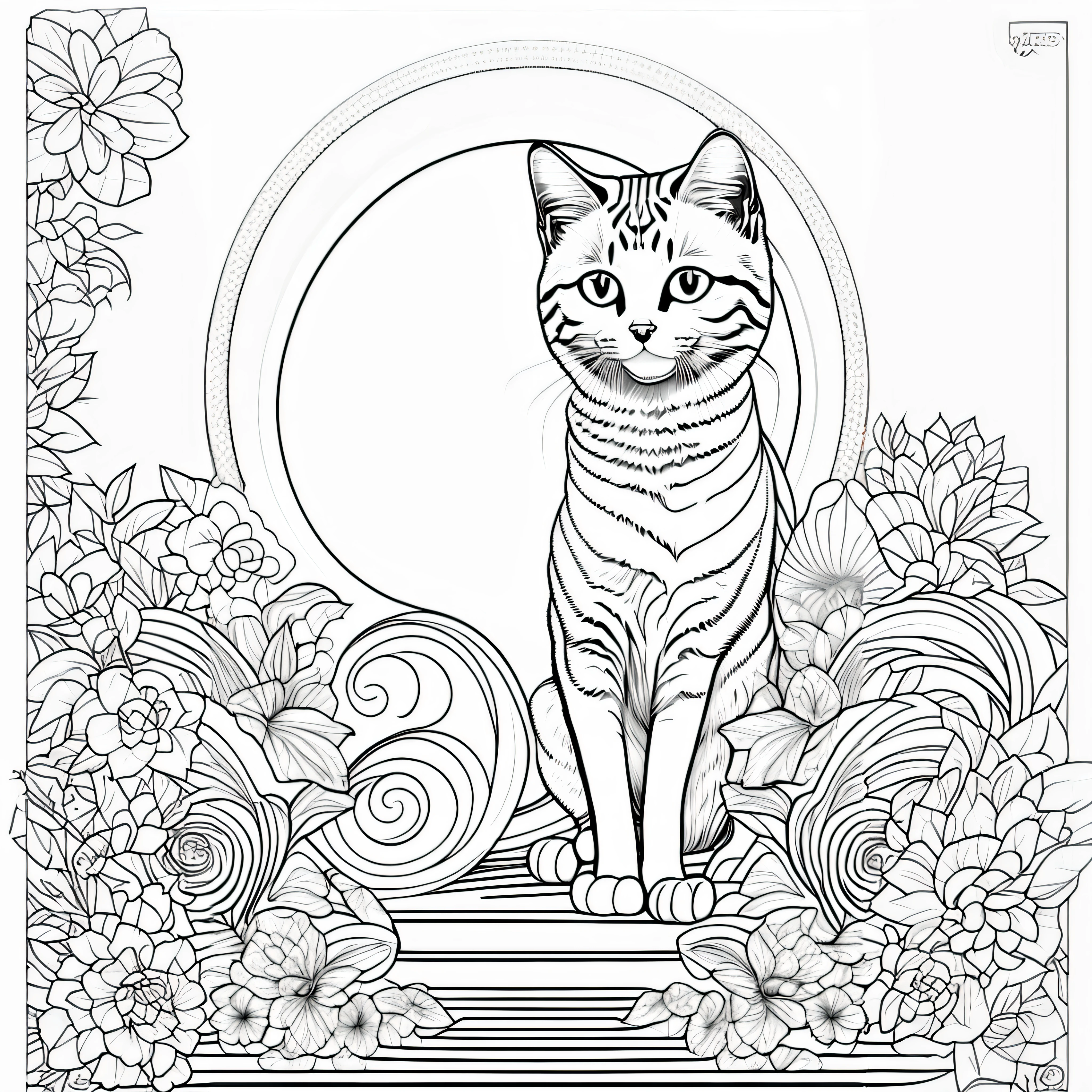desenhos para colorir para adultos imprimirem e colorirem, gato detalhado, line art colouring page, coloring book outline, coloring book page, design do gato, clean coloring book page, desenhos para colorir, Lineart Behance HD |, outline sketch, linear limpo, Linework altamente detalhado, linha estilizada, arte de linha detalhada, desenhos para colorir, digital com tinta, bola lineart
