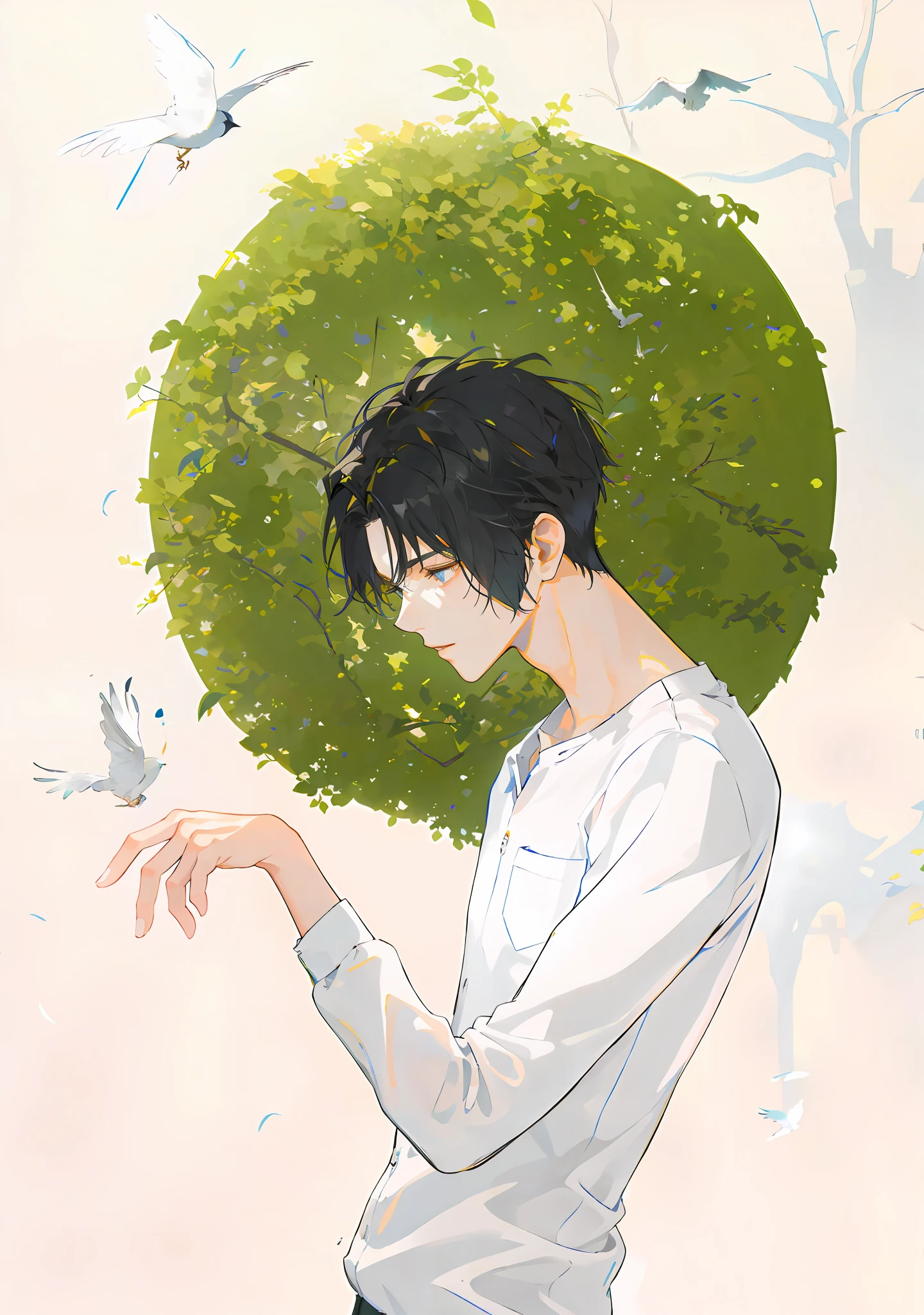 "Fly freely，Light wings，spreading wings，naturalbeauty。"