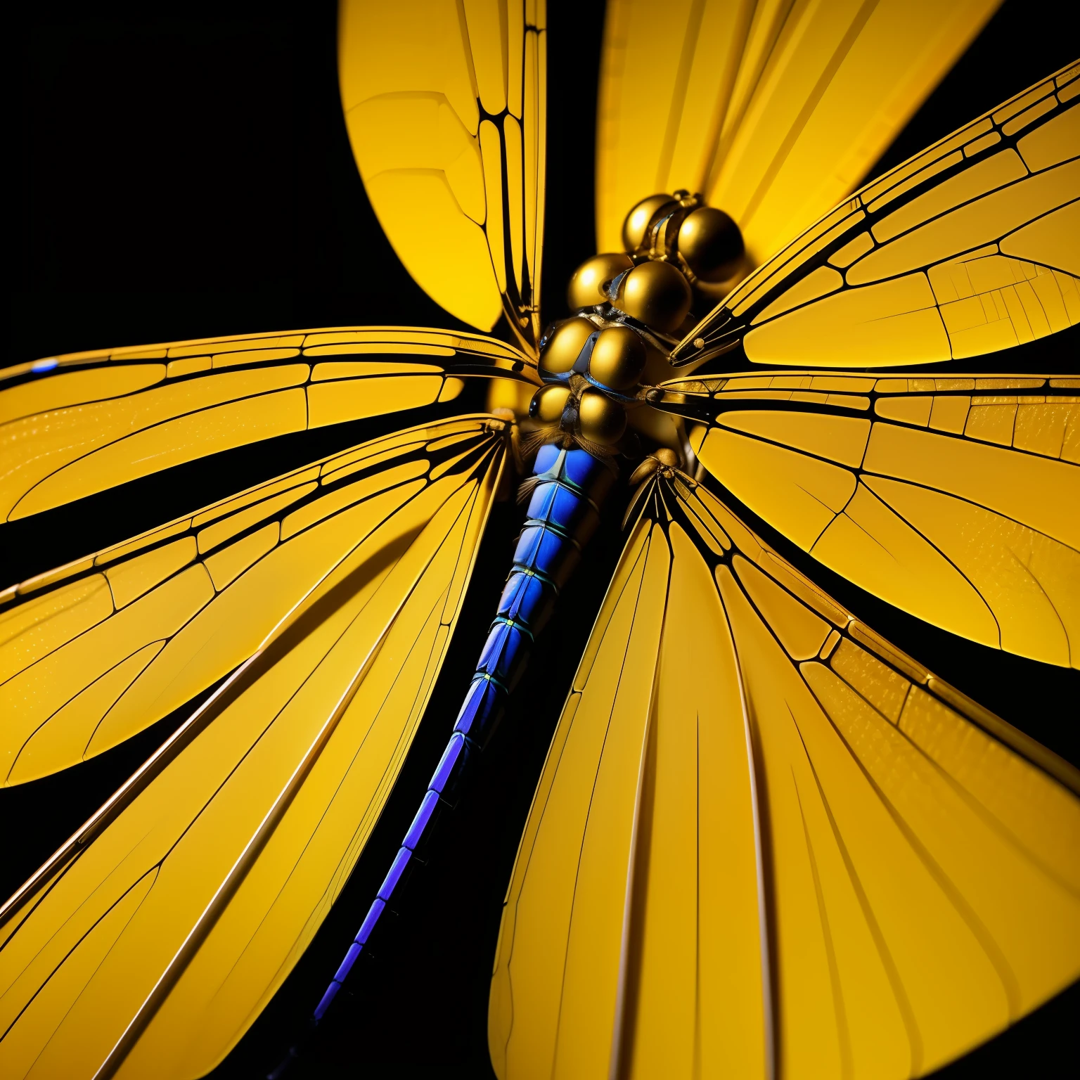 Ultra-detailed microscopic view of a dragonfly's wing, nervaduras detalladas y realzadas, los alveolos con brillo tornasolado, that varies in pitch in each socket, the view occupies the entire image Contrast lighting, dramatic illumination, Foto realism, Ultra detallado, colores brillantes, barniz brillante, todos los colores contrastantes, wall paper Disco duro , Cinematographer, movie, Kinematic, realista, (8k, Foto RAW, La mejor calidad, Obra maestra:1.2), (realista, fotorrealista:1.33),