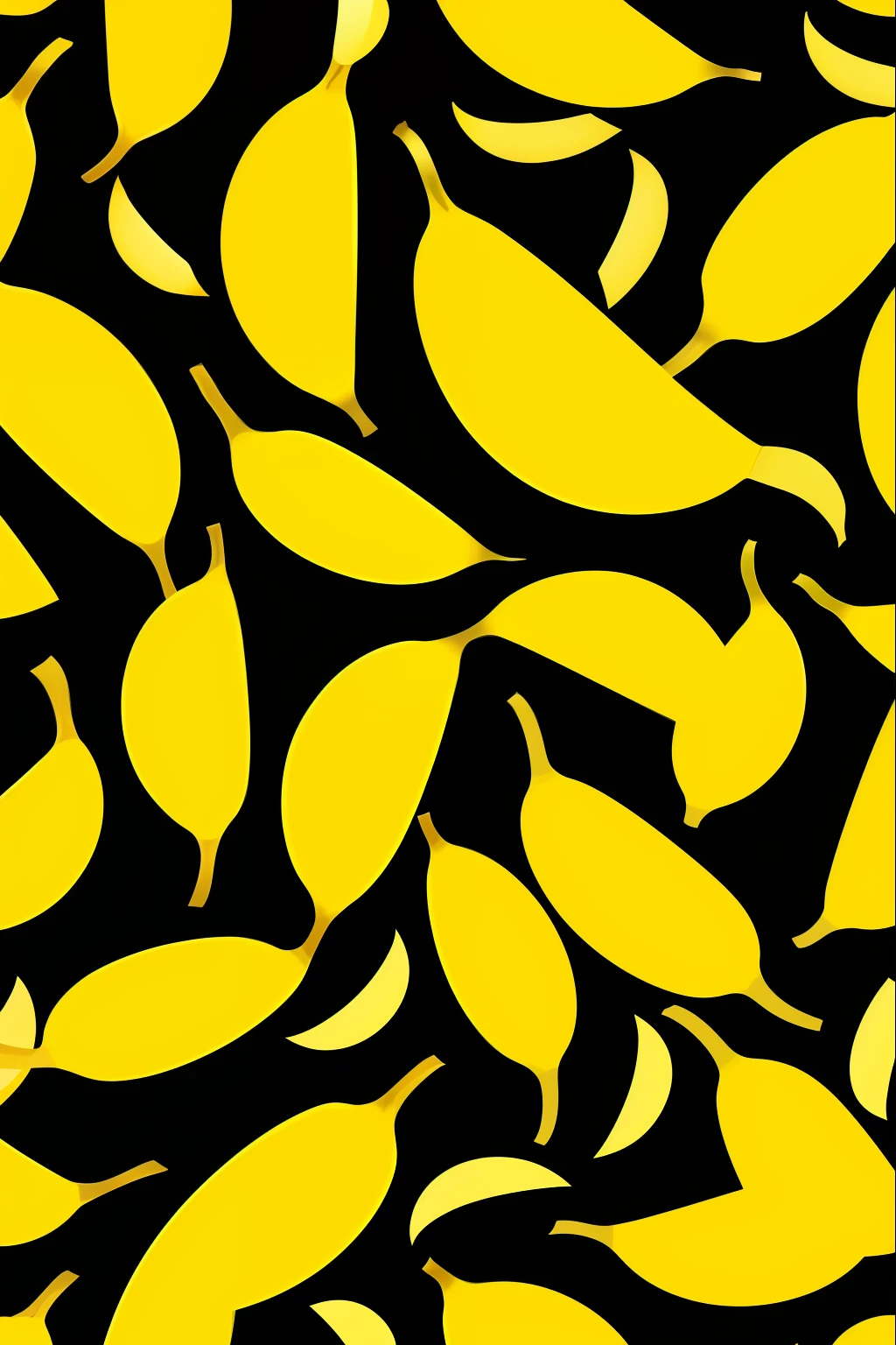 Banana patterns, fundo black
