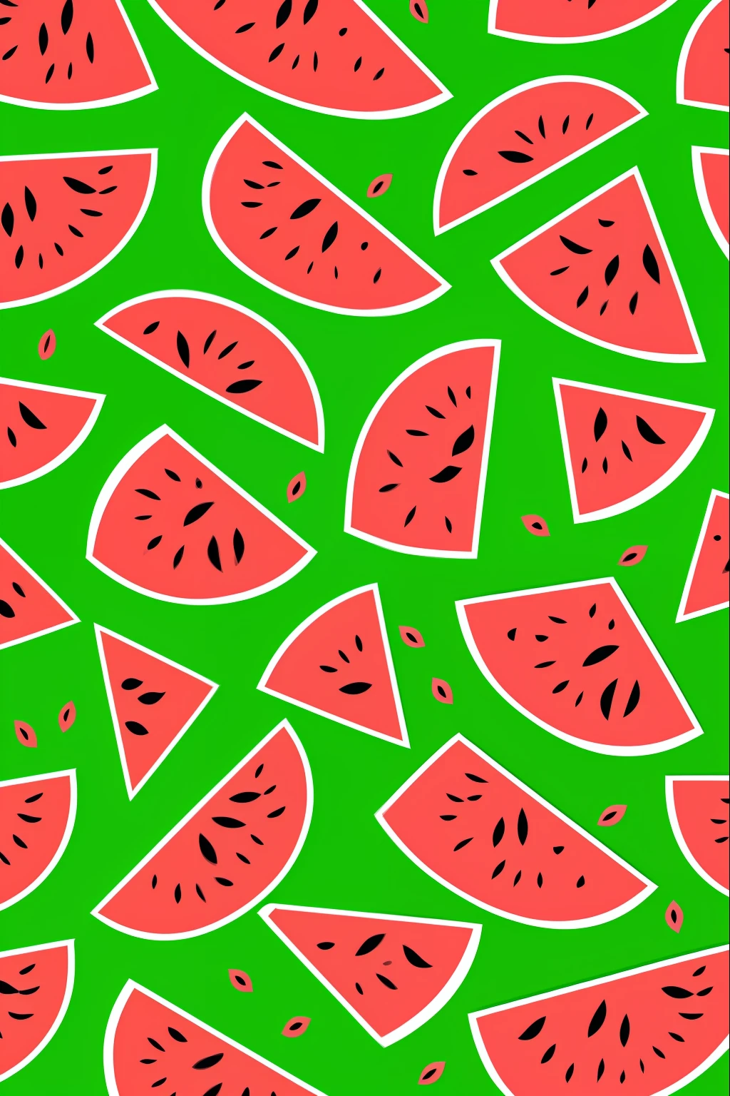 Watermelon patterns, fundo amarelo