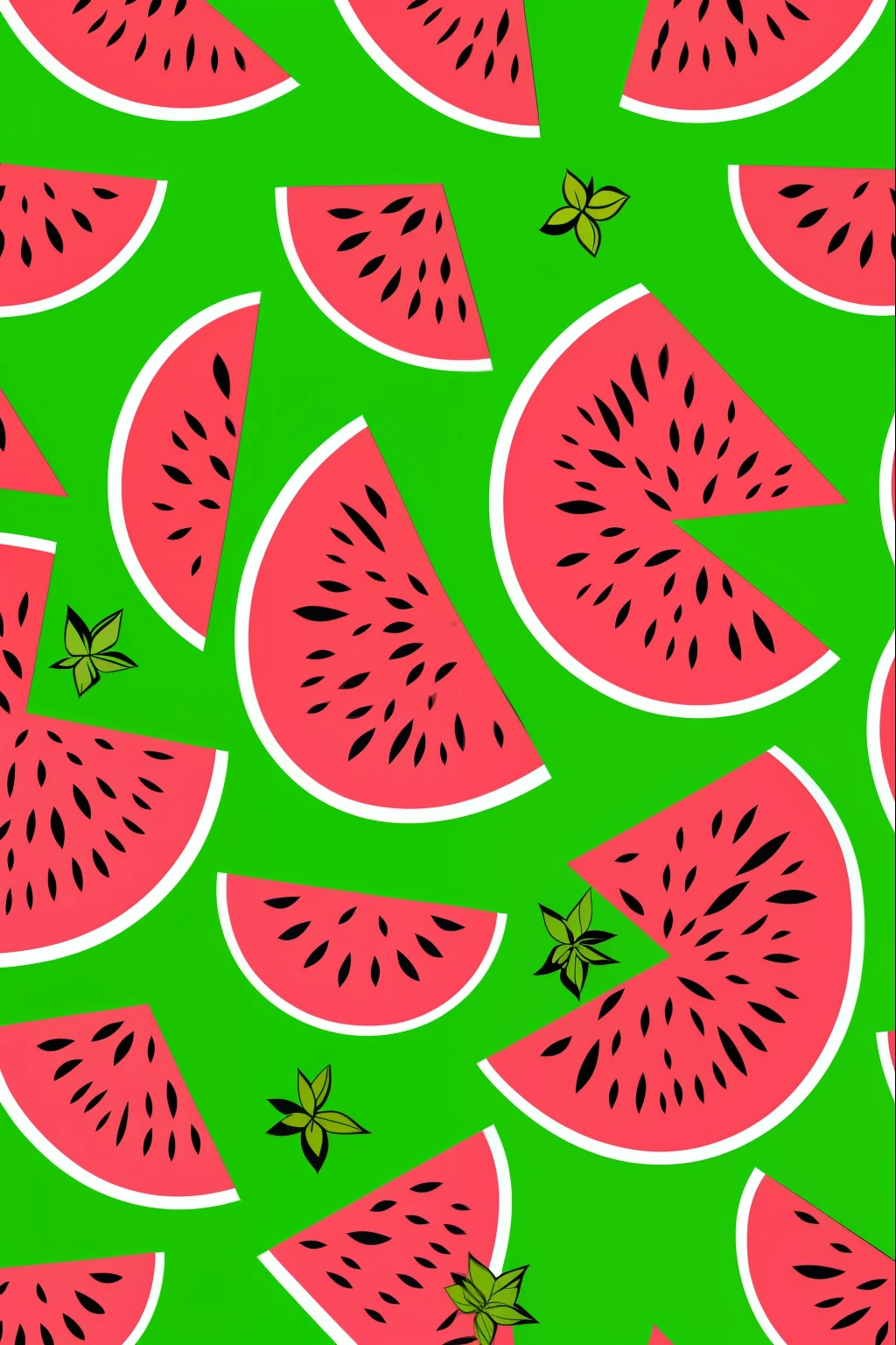 Watermelon patterns, fundo amarelo