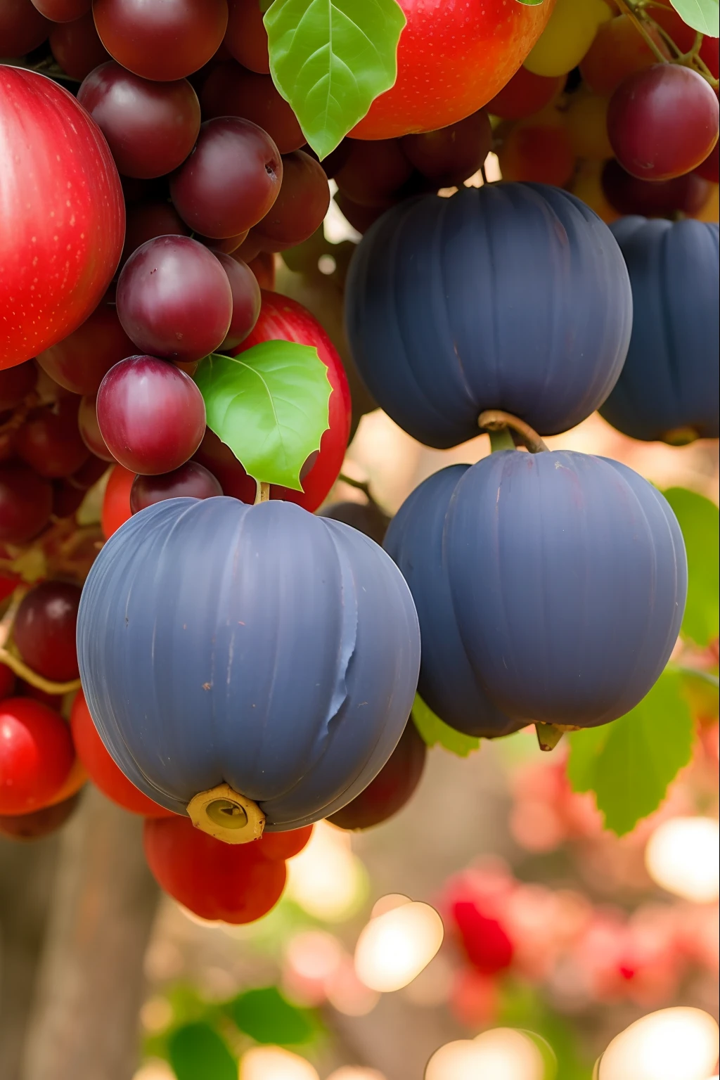 Cachos de frutas de uva red, fundo preto