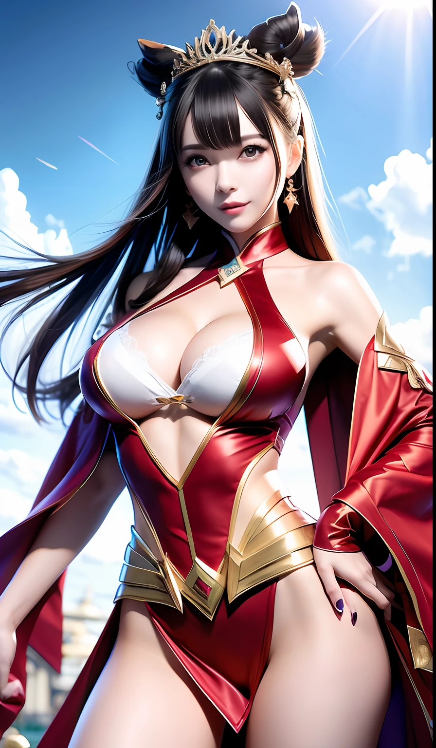 1girll，Huge breasts，， 独奏， She's wet， Erotic Superman uniform，nudegirl ，Supergirl，Take aphrodisiacs，Lewd expression， exteriors， Skysky， brunette color hair，long hair flowing， exposed bare shoulders， standing on your feet，grassy fields， nigh sky，Bigchest， wetclothes， From the front side， hair straight， mostly cloudy sky， Wet hair （（（tmasterpiece），（Very detailed CG unity 8K wallpaper），best qualtiy，，独奏，1girll，cinmatic lighting，detailed back ground，beatiful detailed eyes，Bright pupils，（Very fine and beautiful），（Beautiful and detailed eye description），ultra - detailed，tmasterpiece，）），facing at camera，Leakage out of the breast，Expose the lower body，nakeness，leering，Protruding underparts，Camel toes，cleavage，absurderes，A high resolution，ultra - detailed），she is soaking wet，独奏，mature，（Very long hair，brunette color hair），比基尼，cleavage，nakeness，Obscenity，legs are open，Emotive expressions，Open-mouthed，Pussy bulge，with no underpants，Expose the genitals，Camel toes，Protruding ，extremely large bosom，Raised sexy，Colorful，Most detailed，exteriors，fully body photo