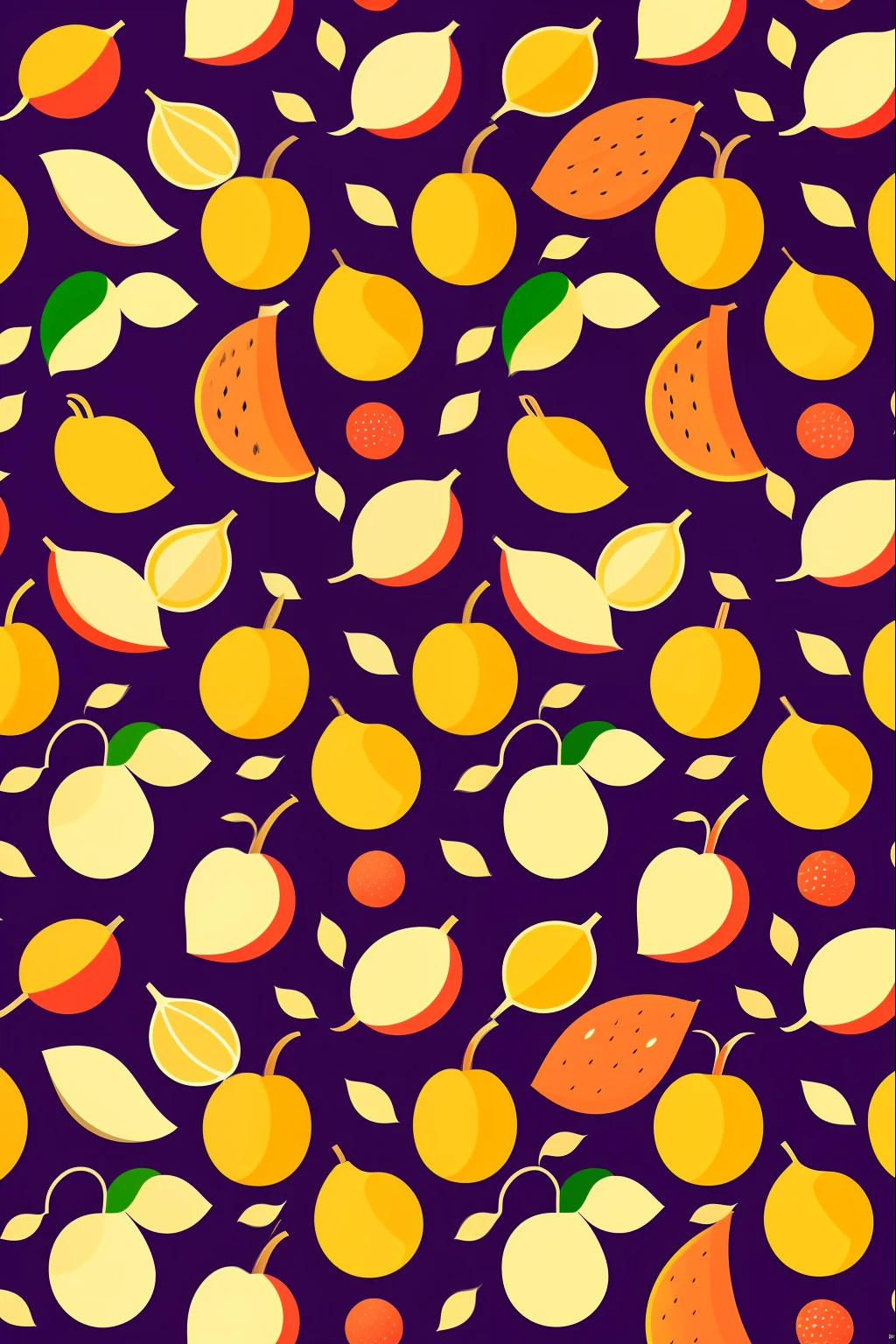 Fruit patterns,multicor fundo preto