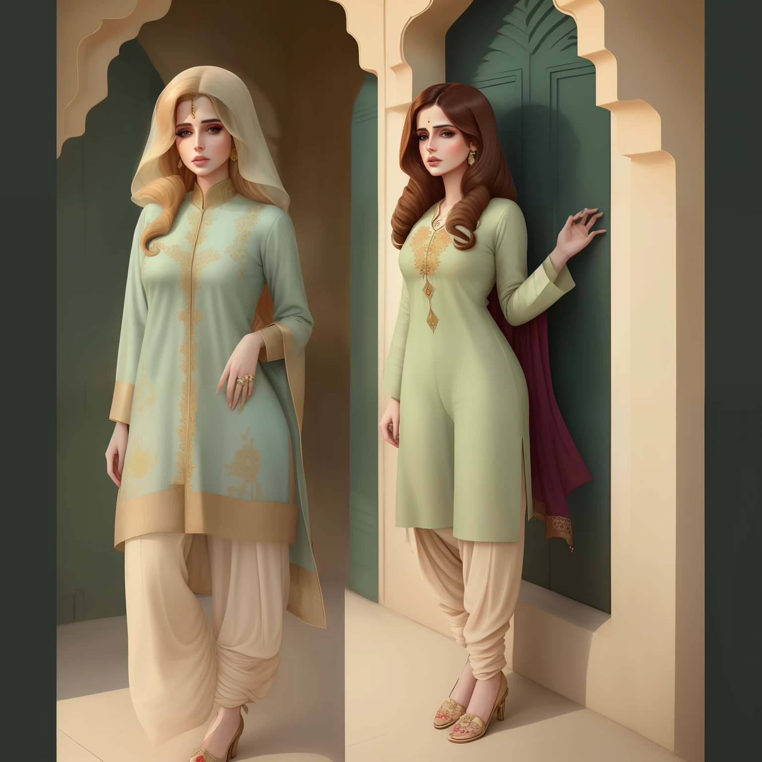 Lana del ray in shalwar khameez