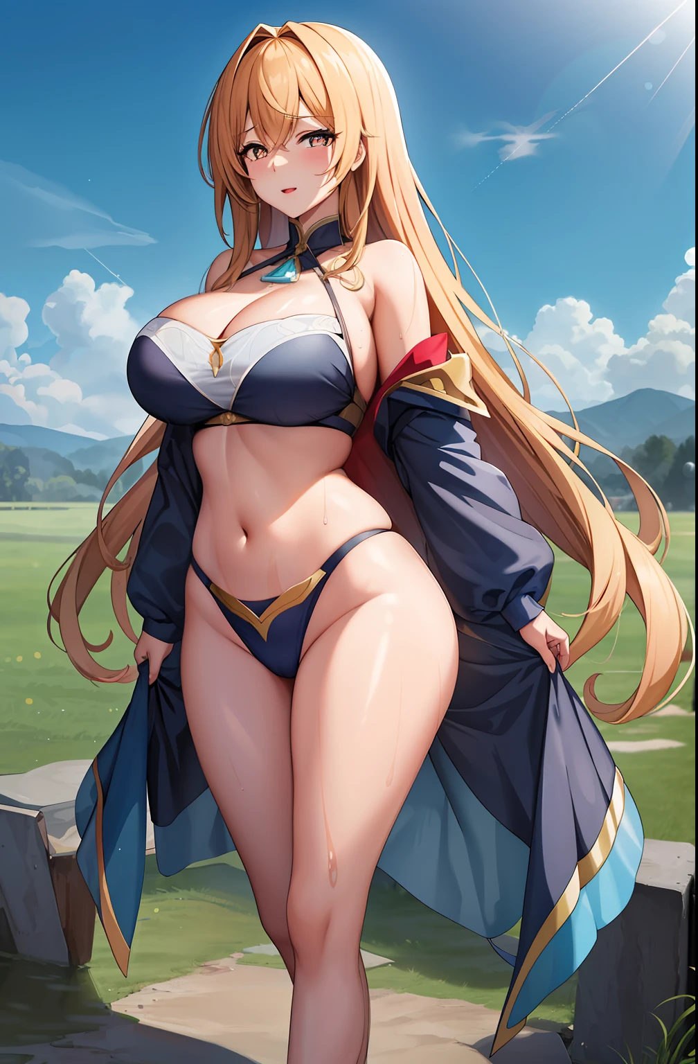 1girll,Huge breasts,, 独奏, She's wet, Erotic Superman uniform,nudegirl ,Supergirl,Take aphrodisiacs,Lewd expression, exteriors, Skysky, brunette color hair,long hair flowing, exposed bare shoulders, standing on your feet,grassy fields, nigh sky,Bigchest, wetclothes, From the front side, hair straight, mostly cloudy sky, Wet hair (((tmasterpiece),(Very detailed CG unity 8K wallpaper),best qualtiy,,独奏,1girll,cinmatic lighting,detailed back ground,beatiful detailed eyes,Bright pupils,(Very fine and beautiful),(Beautiful and detailed eye description),ultra - detailed,tmasterpiece,)),facing at camera,Leakage out of the breast,Expose the lower body,nakeness,leering,Protruding underparts,Camel toes,cleavage,absurderes,A high resolution,ultra - detailed),she is soaking wet,独奏,mature,(Very long hair,brunette color hair),比基尼,cleavage,nakeness,Obscenity,legs are open,Emotive expressions,Open-mouthed,Pussy bulge,with no underpants,Expose the genitals,Camel toes,Protruding ,extremely large bosom,Raised sexy,Colorful,Most detailed,exteriors,Full body photo
1 girl,a mature female,Beautiful Finger,Beautiful long legs,beaturiful body,beautiful nose,Beautiful character design,perfect eyes,s the perfect face,
looking at viewert,Light_Smile,
NSFW,offcial art,the Extremely Detailed CG Unity 8K Wallpapers,Perfect lighting,extremely colorful,Bright_Front_face_Lighting,
(tmasterpiece:1.0),(best_quality:1.0), 超A high resolution,4K,hyper-detailing,
photography of, 8K, HDR, A high resolution, hoang lap:1.2, Kodak Portra 400, filmgrain, The background is blurred out, bokeh:1.2, Lens glare, (vibrant_color:1.2)