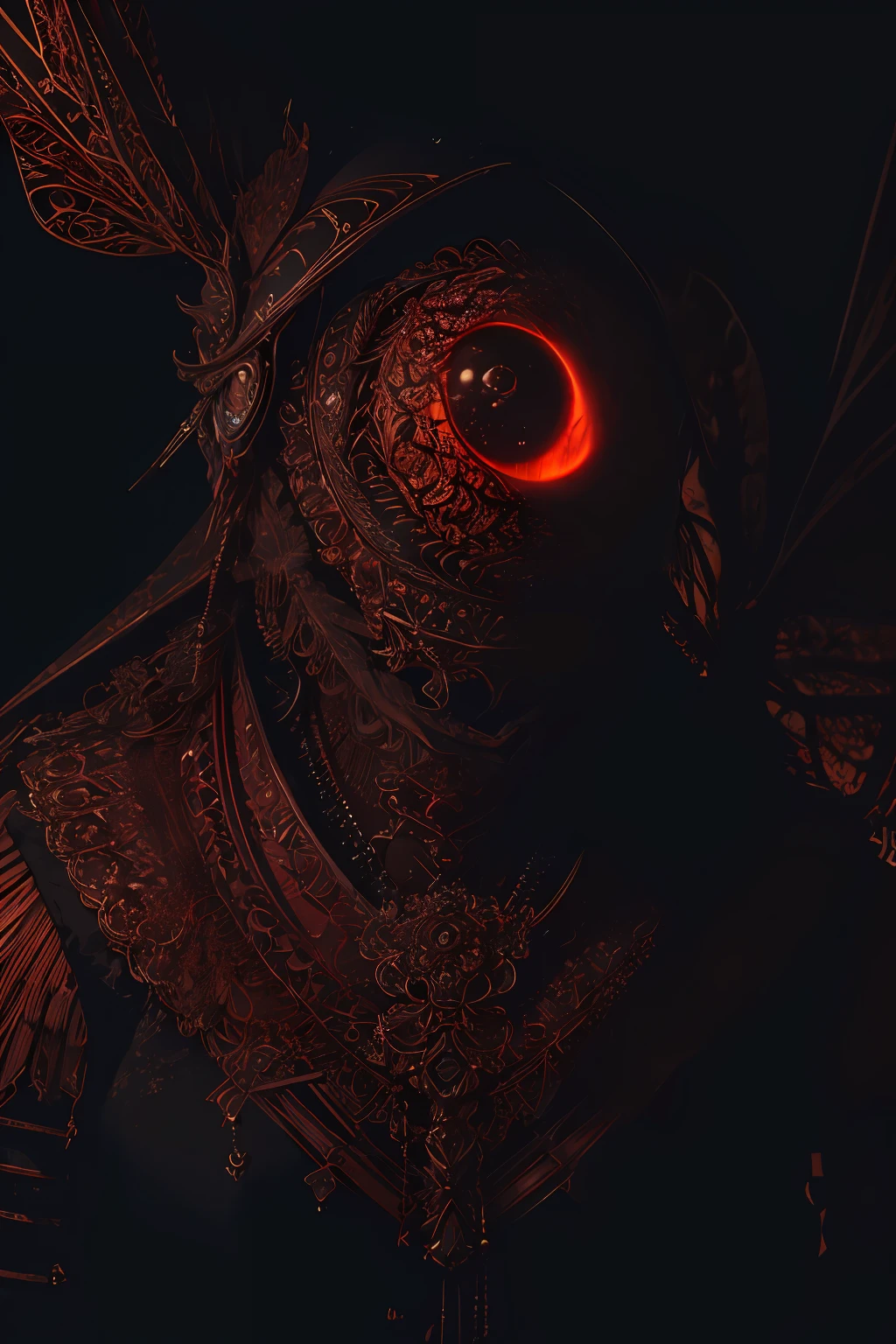 V0id3nergy,glowing, blood_vessels, a moth on (covering right eyeball), sad expression, (masterpiece:1.3), (best_quality:1.3), (ultra_detailed:1.3), 8k, extremely_clear, realism, (ultrarealistic:1.3),, insane details, intricate details, hyperdetailed, ultra detailed, extreme detailed, highest detailed, high_detail, colorful, beautiful, hdr, photorealistic, highres, ultra_high_res, photography, aesthetic, extremely_delicate,((fractal art)),colorful, (horror art, dread),highres, 16K,RAW,ultra highres,ultra details,finely detail,an extremely delicate and beautiful,extremely detailed,real shadow, realistic,highly detailed photo,award winning glamour photograph,photorealistic,