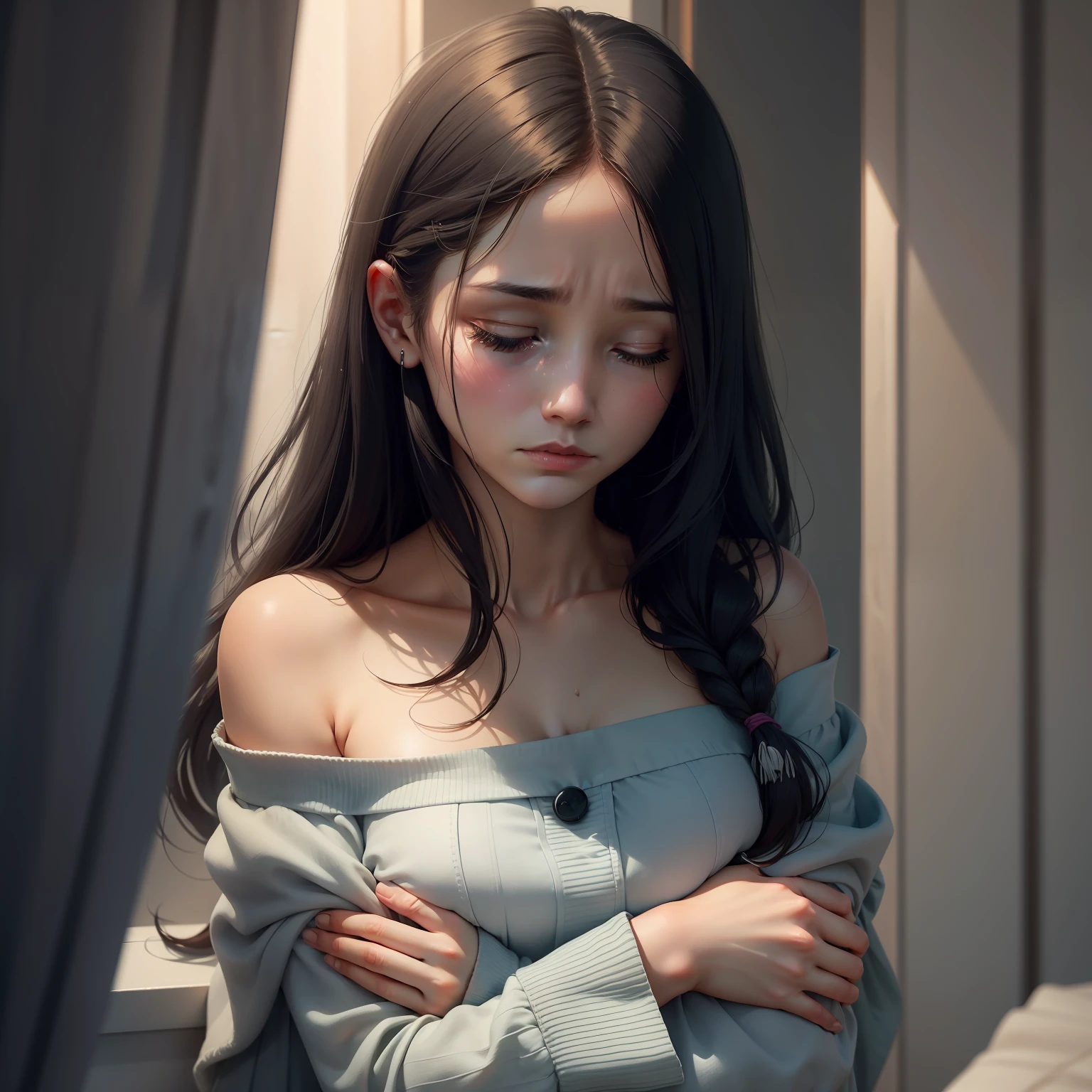 If the emotion of sadness were personified, it would be a tender and contemplative individual with a gentle and empathetic presence.
This person would have a sensitive and introspective nature, always attuned to the emotions and struggles of others. They would have a deep understanding of the complexities of human emotions, especially the depths of sadness.
Their personality would be compassionate and empathetic, mirroring the deep sense of sorrow and vulnerability that comes with sadness. They would have a natural ability to provide comfort and support to those who are experiencing difficult emotions.
With a magnetic and understanding aura, this person would create a safe space for others to express their feelings and find solace. Their presence would be calming and reassuring, offering a shoulder to lean on during times of sadness.
In their interactions, they would be gentle and caring, always showing kindness and patience to those in need. This person would have a captivating presence that makes others feel understood and accepted.
Their fashion sense might be subdued and comforting, embracing soft and soothing styles that reflect the essence of sadness.
In any gathering, they would be the one who listens and offers a comforting presence to those who are going through difficult times. They would thrive in settings where they can provide emotional support and be a source of comfort for others.
Overall, the personification of the emotion of sadness as an individual would be a tender and compassionate figure, embodying the essence of this deep and reflective emotion. They would use their understanding and empathy to be a source of comfort and compassion for others, reminding everyone that it's okay to feel sad and offering a comforting presence during challenging moments. not a female, a male