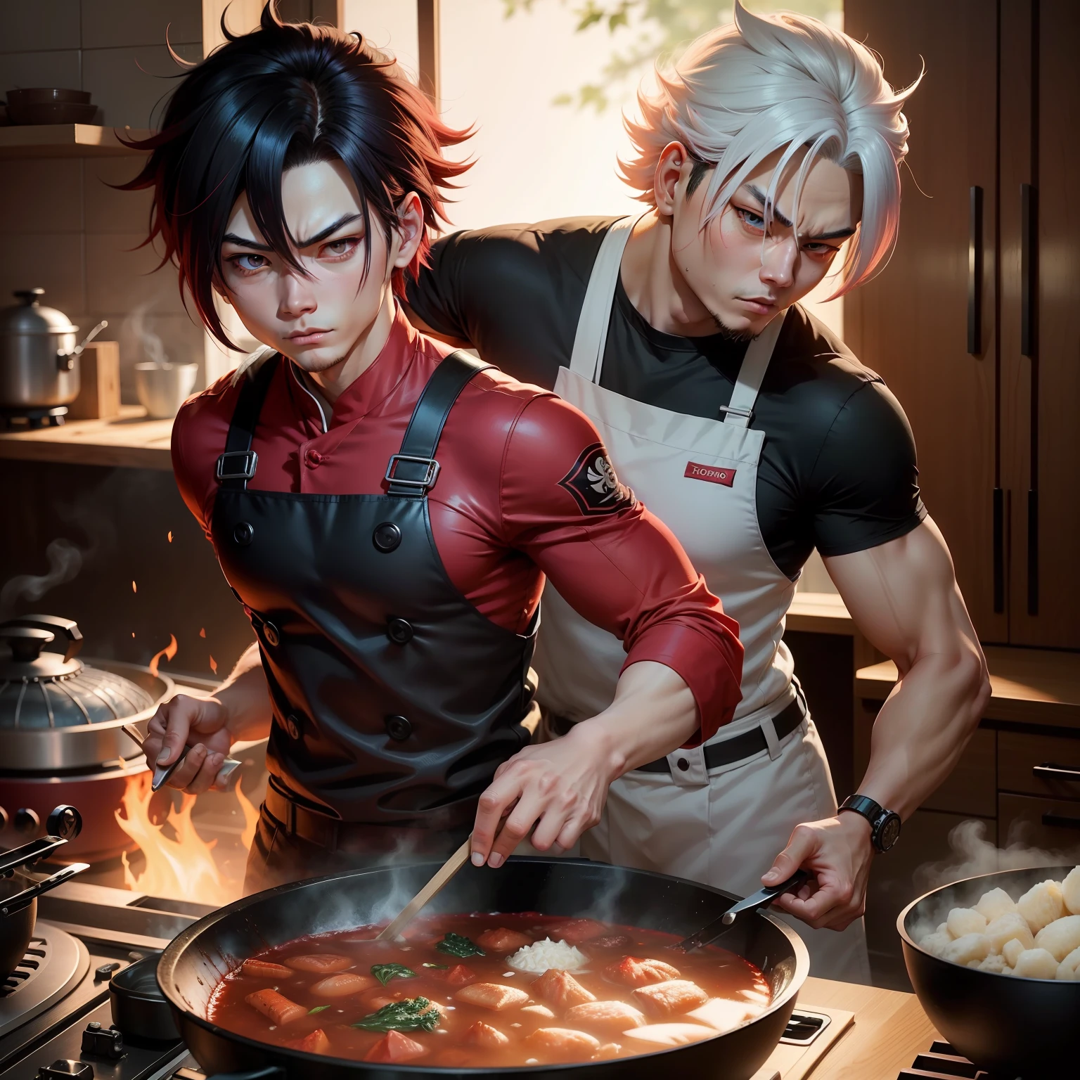 Fusion of shoto todoroki and tanjiro kamado