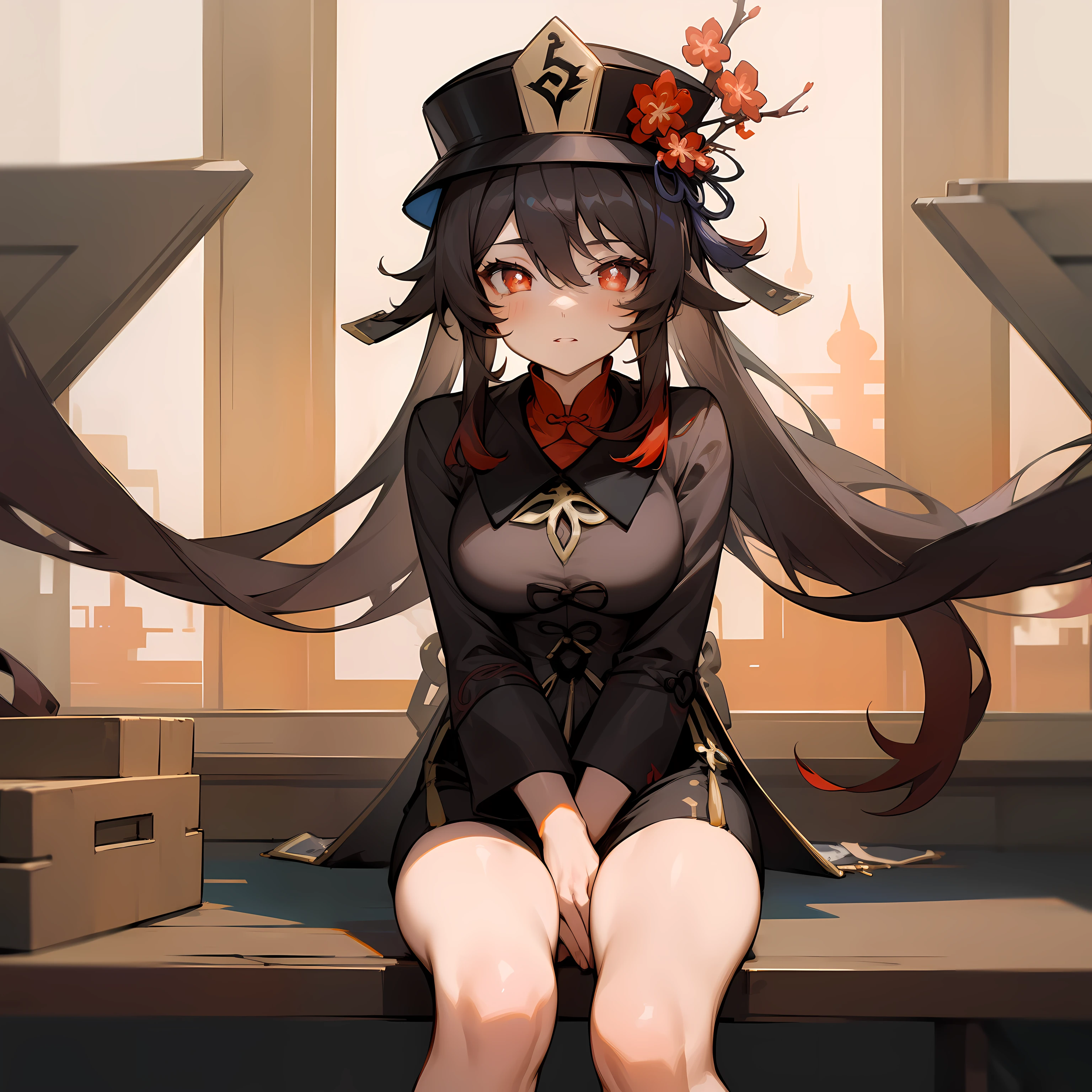 hutaodef,
hutaornd,(masterpiece),best quality, expressive eyes, perfect face,w sitting, w sitting on ground, legs on ground, big breast, good breast, h-cup, arms between legs, bot arms between legs,1girl