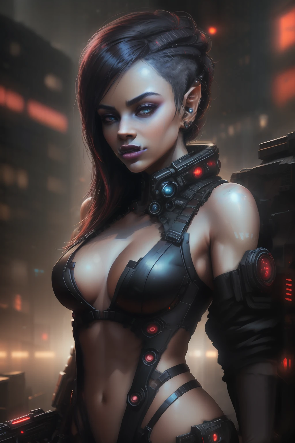 Close-up of a woman in a black outfit with a gun, cyberpunk assassin, The Killer Woman, Cinematic wallpaper 4 K, 4K cinematic wallpaper, Cyberpunk Woman, omen from valorant, HQ 4K Phone Wallpaper, Cyberpunk Girl, Swarthy Natasha, cyberpunk beautiful girl, Cyberpunk women, wojtek fus, It is made in the style of cyberpunk, Valorant character, Cyberpunk cyborg wasp