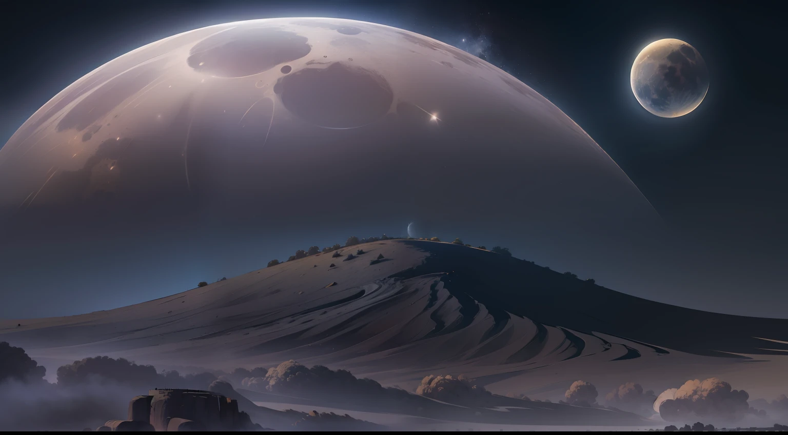 Fundo da lua, background, Horizonte lunar, hiper realista, paisagem lunar