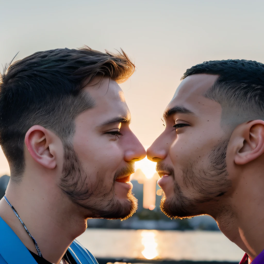 highly detailed photo, sharp details, realistic, 4k, RAW photo, gay love, same-sex couple, LGBTQ+ love, affection, romance, happiness, joy, acceptance, love and support, relationship, emotional connection, understanding, pride, love wins, same-sex marriage, love without boundaries, partnership, bond, heartwarming, beautiful, meaningful, love story, devotion, togetherness.