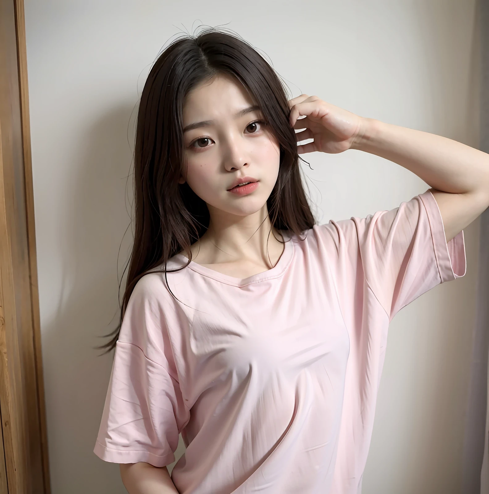 Asian 14 year old girl Korean style small fresh