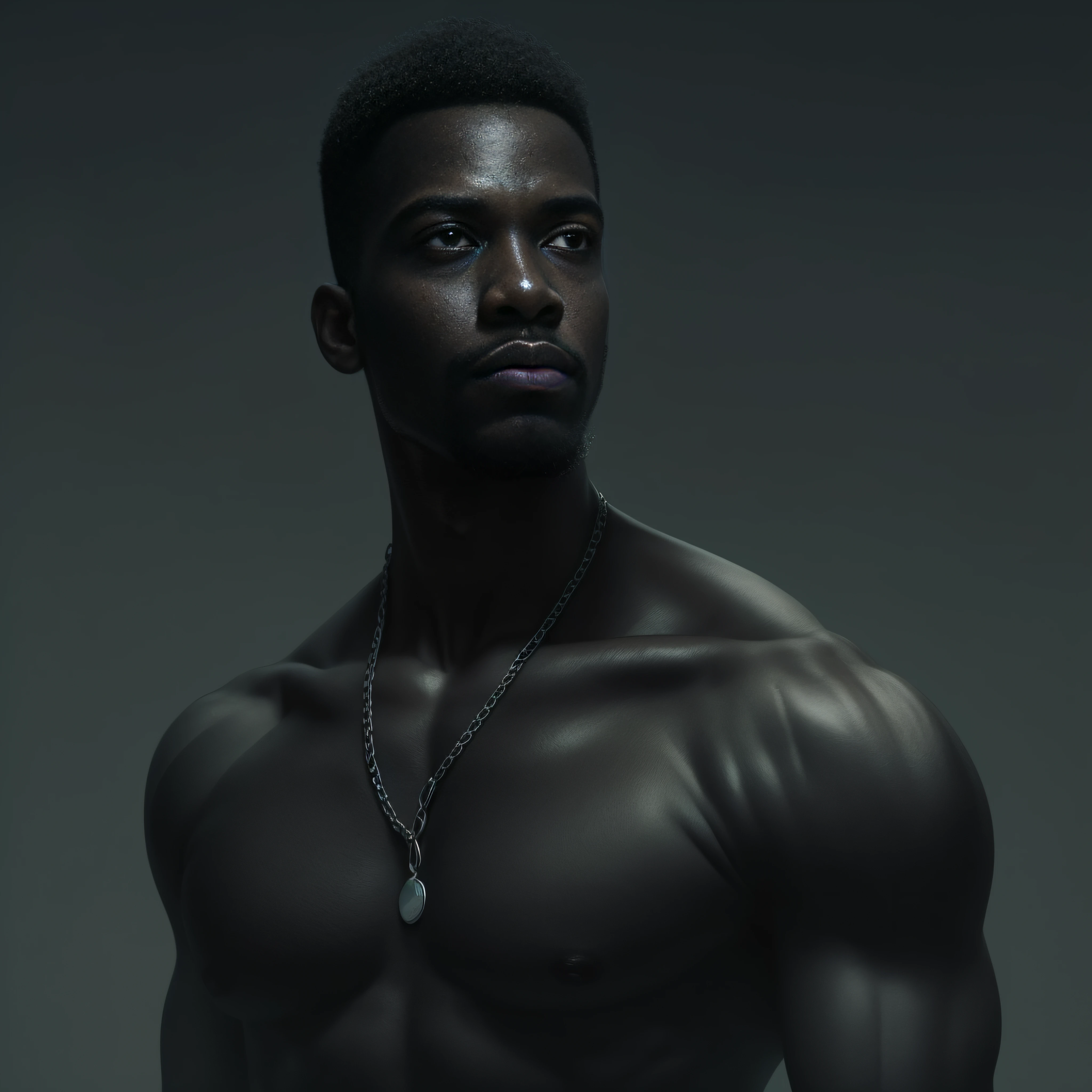Homem negro levantando punho, orgulho negro, realista, UHD