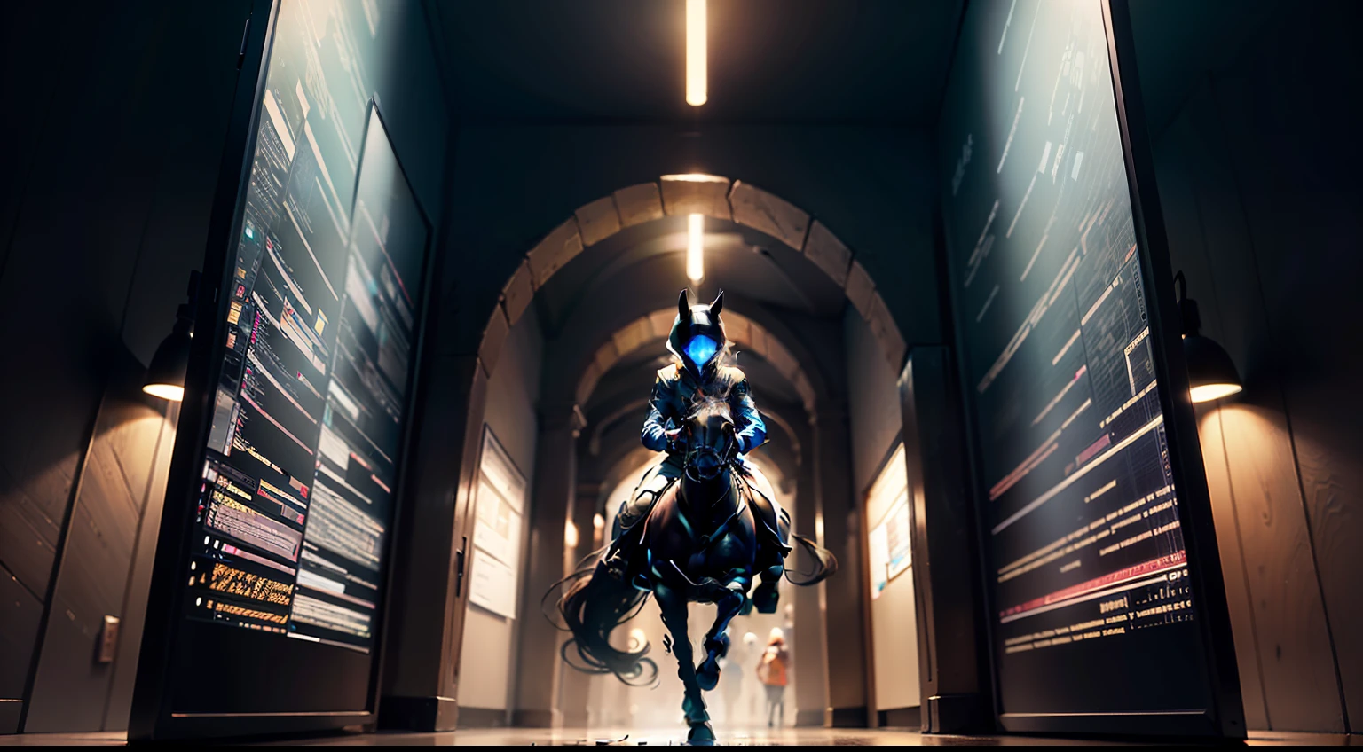 Surreal realism,Ink dancing flowing in the dark,Coder grips the keyboard,Confrontation with the screen,It's like a hacker's sword dance,Break through the maze of campus passwords,Puzzle-like attack and defense,Data flows through computer screens,My figure galloped past in the splendor。8K realism。