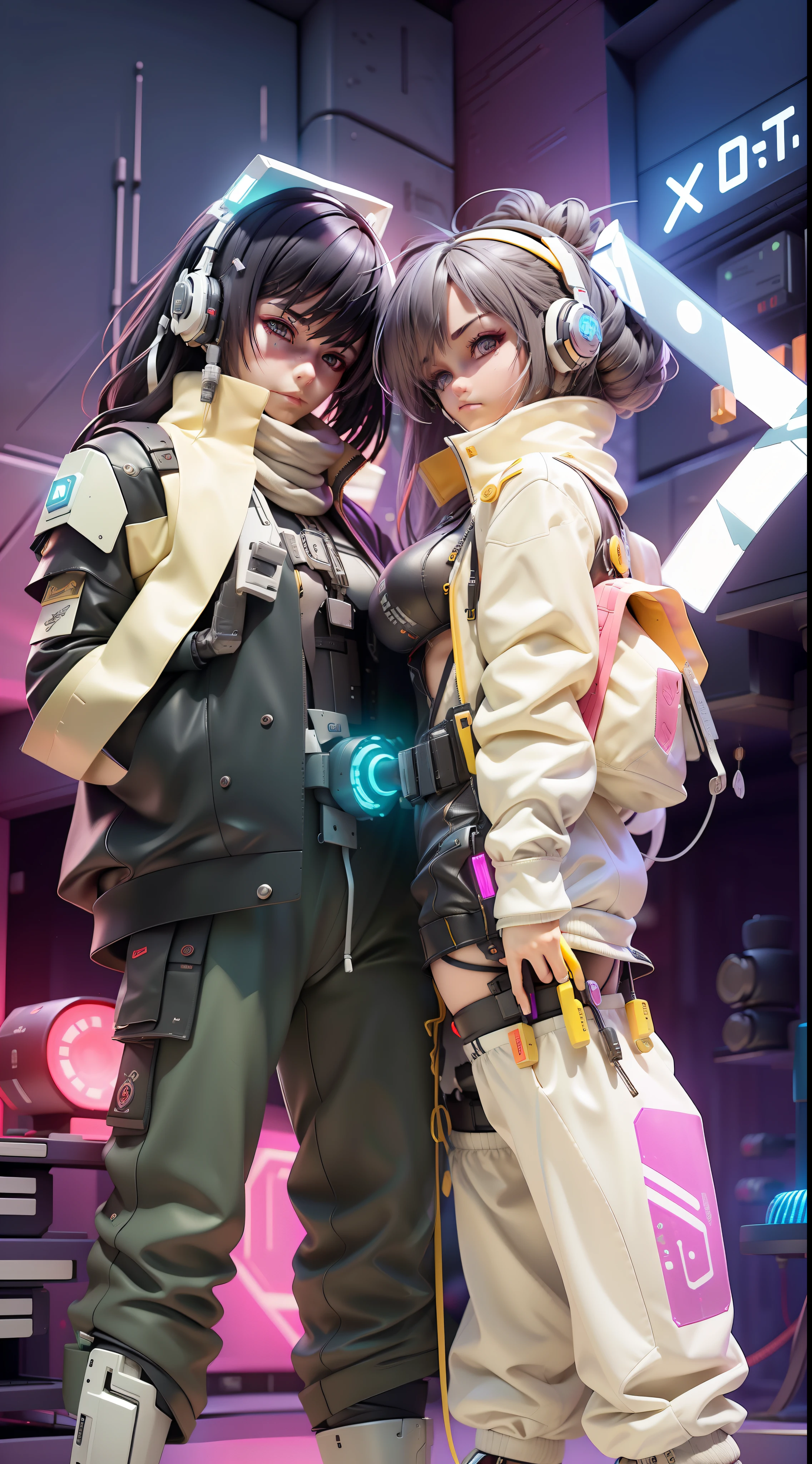 ((Best Quality)), ((Masterpiece)), (Highly Detailed:1.3), 3D, (Cyberpunk:1.3) cyberpunk link, computer terminal, computer servers, LCD screens, fiber optic cables, corporate logos, HDR (High Dynamic Range) cyberpunk, dark boy,cyber clothing, cyber armor, neon cyber, cyber hair, elf, Ray Tracing, NVIDIA RTX, Super-Resolution, Unreal 5, Subsurface Scattering, PBR Texturing, Post-processing, Anisotropic filtering, Depth of field, Maximum clarity and sharpness, Multilayer textures, Albedo and specular maps, Surface shading, accurate simulation of light-material interaction, perfect proportions, Octane Render, two-tone lighting, low ISO, white balance, rule of thirds, wide aperature, 8K RAW, efficient sub-pixel, sub-pixel convolution, luminescent particles, final fantasy, mask background cyber city, cyber dress , cyber clothing , cable on body , wireless , cyber on body, headset cyber , cyber body , mecha clothing, humanoid, skin cyber, couple cyber , boy and girl , on the cyber city background