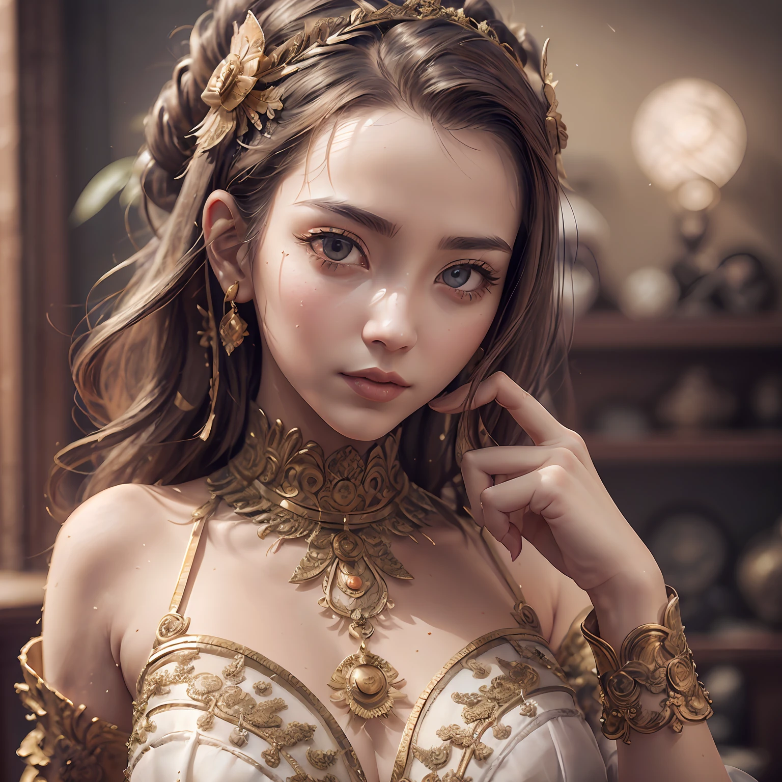 masterpiece, best quality, high quality, High definition, High quality texture, High quality shadow, high detail, beautiful detailed, finely detailed, extremely detailed cg, detailed texture, a realistic representation of the face, realistic, colorful, delicate, Cinematic Light, sidelighting, Lens Flare, Ray tracing, sharp focus, (1girl, __focus__:1.3), (intricate details, makeup, PureErosFace_V1:0.5), (detailed beautiful delicate face, detailed beautiful delicate eyes, a face of perfect proportion, high detailed skin, detailed skin, best ratio four finger and one thumb, arms under breast, medium large breasts, wide hips, smooth midriff, skiny and thin, __fashion__, __hair__:1.3), __location__,