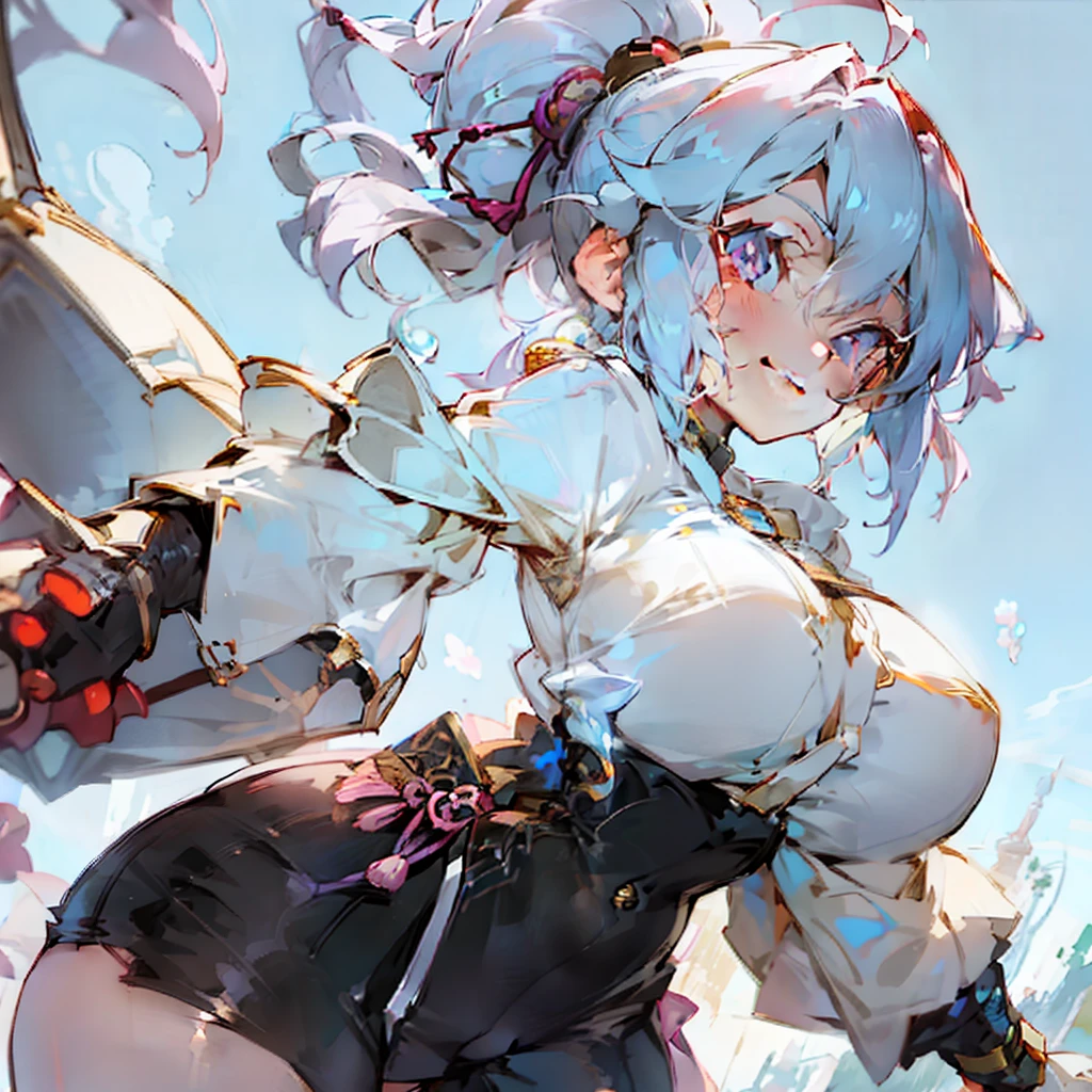 Beautiful girl,Anime style,frontage,Cute smile,