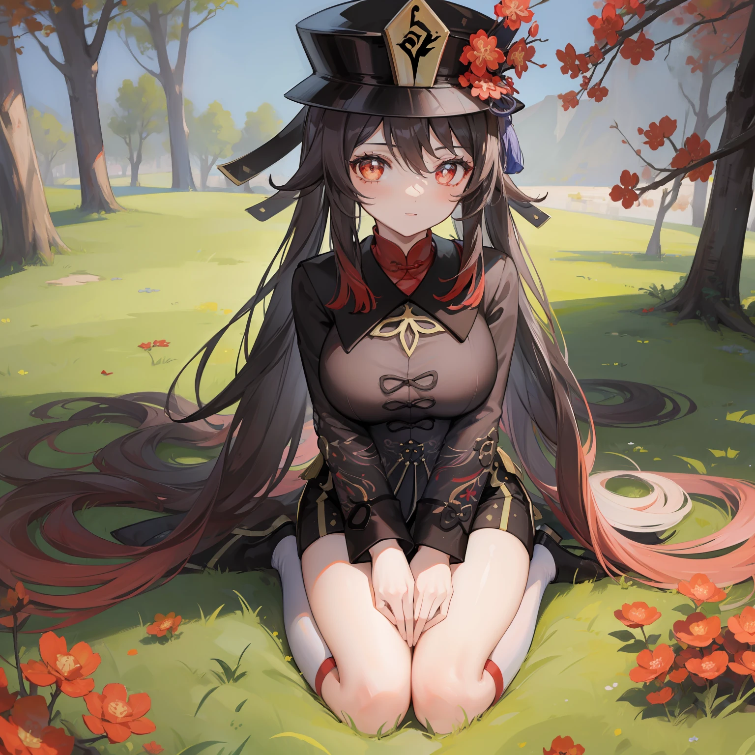 hutaodef,
hutaornd,(masterpiece),best quality, expressive eyes, perfect face,w sitting, w sitting on ground, legs on ground, big breast, good breast, h-cup, arms between legs, bot arms between legs,1girl