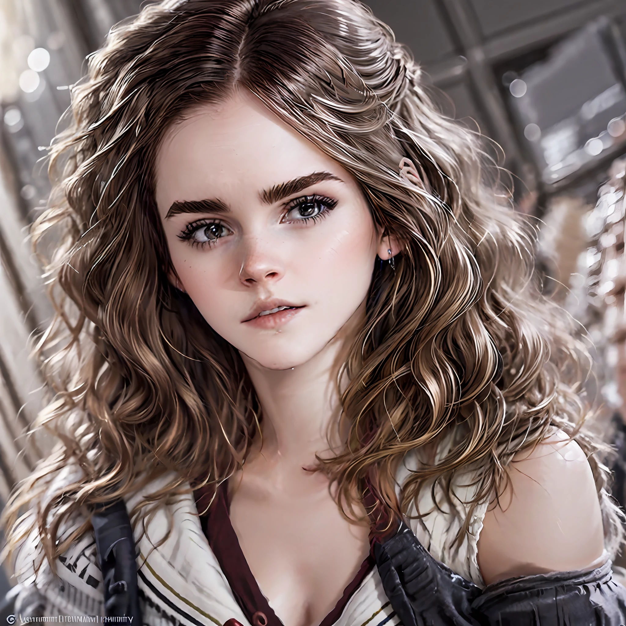**Beautuful Women、Beautie、bewitching、Emma watson,Ariana Grande,Taylor Swift,Anne Hathaway,Nana,Cute High School Student、Bangs short、Eyebrows are visible、long lashes、glares、a sailor suit、piercings、Fingers5Black nails in books、colourfull --auto --s2