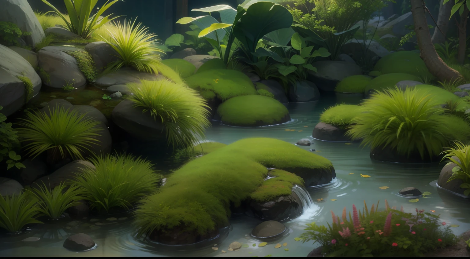Aquascape,fine tune,detail,8k,hyperrealistic,photorealistic