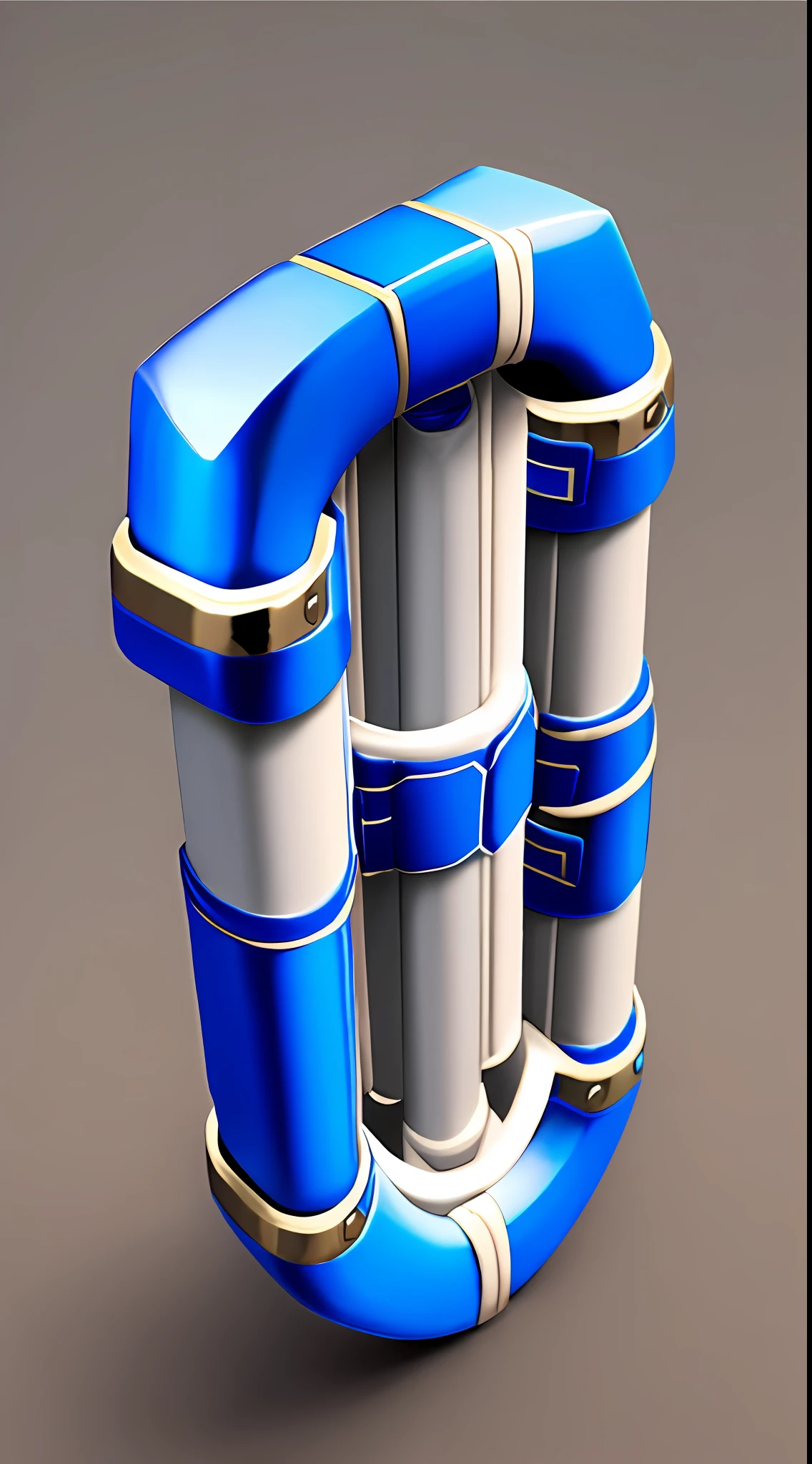 cajado azul, shield rod do castlevania, cabo azul, ponta em forma de gancho azul e branco, ponta encurvada, gancho na ponta --auto