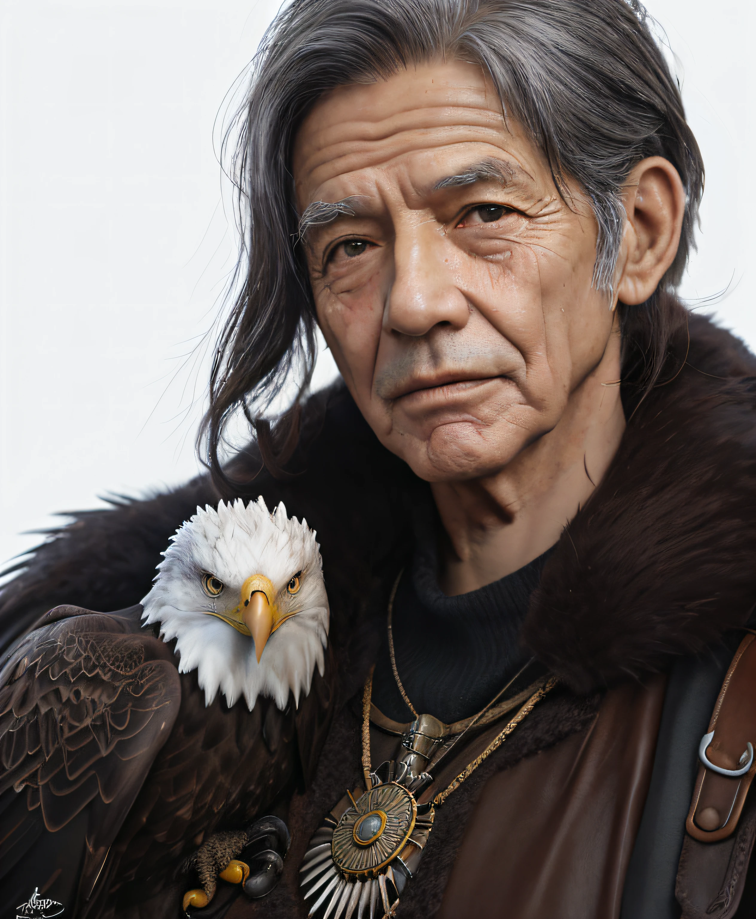 repintar com rosto de homem de meia idade , 60 anos, expression wrinkles, 16k