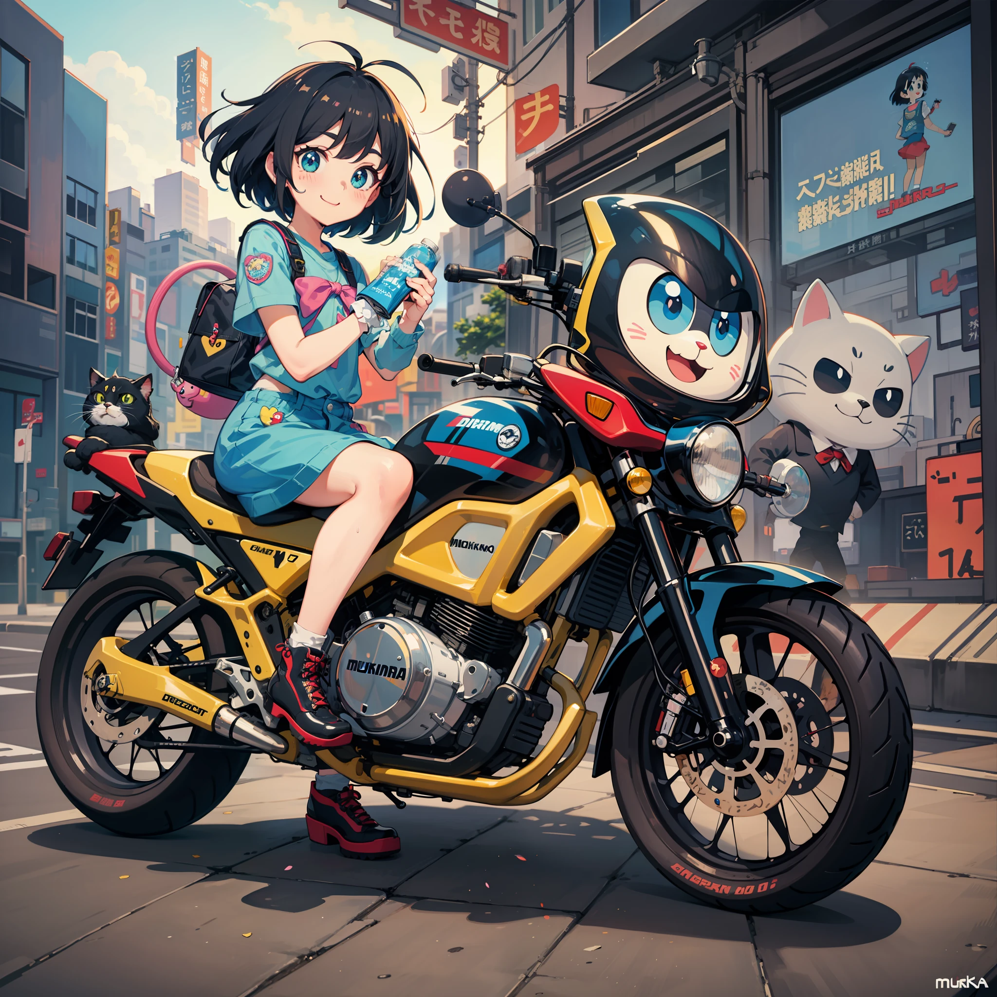 cartoon character dora dora dora dora dora dora dora dora dora dora dora dora dora dora dora dora dora dora dora, Doraemon, japanese mascot, by Murakami, author:Murakami Kagura, takashi murakami art style, 😃😀😄☺🙃😉😗, the cat is smiling,Detailed pupils,Colorful light,neon numbers,Mario Kart,WALL-E robots,Love, Causeway Bay Report,velocity,offset,heavenly body,rays of moonlight, Sweaty policeman, Left green dragon right fat tiger. Hearse flicking tail coffin flying mother, You see daddy flying, Head mosquito bites, Red Peter Pan. The nine-headed dragon flashed to his waist, Be empathetic,motorcycle,Kakar,AE86,
