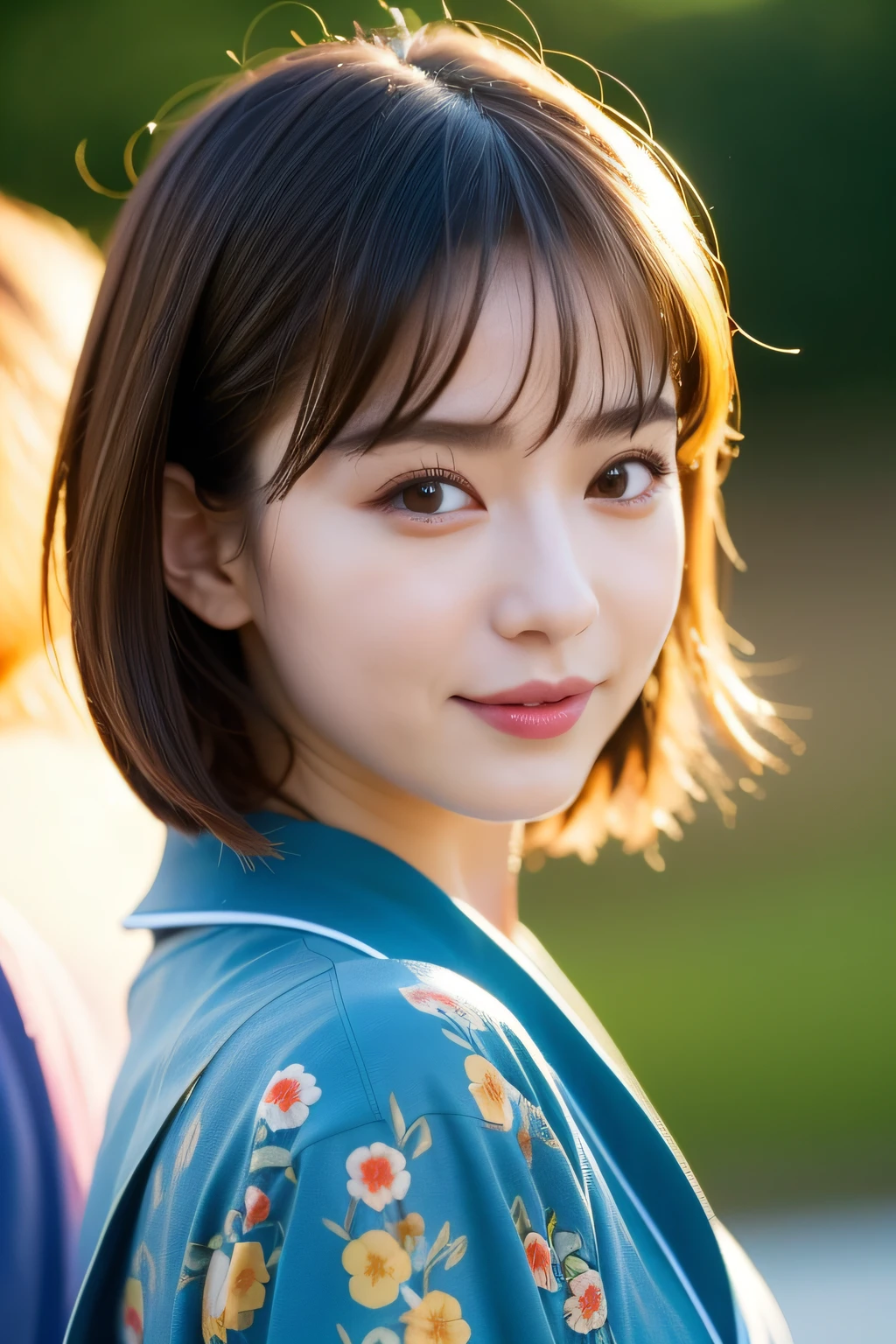 Close up photo of a girl、shorth hair、blonde hair、Wearing a kimono、Hot spring in the background、Natural hot springs
Highest Quality、realisitic、Photorealsitic、(intricate detailes:1.2)、(delicate detail)、(ciinematic light、best quality backlight)、Clear Line、foco nítido、lifelike face、Detailed face
Unity 8K Wallpapers、超A high resolution、(Photorealsitic:1.4)、looking at the viewers、full bodyesbian、matsuri、In the street