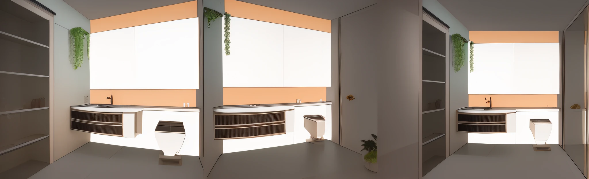 Ceiling adorned with elegant recessed lights, meticulously crafted tiled wall and floor, sophisticated shower with opulent features, elevated level of quality and finesse.