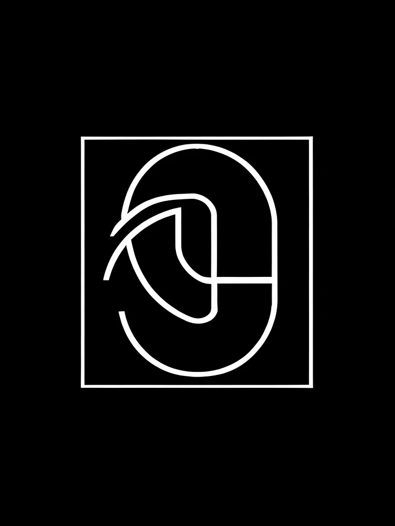 The letter N is white and has a black background, logotipo preto e branco, em letras brancas, single logo, Iniciais habitadas, in icon style, inspirado em Zsolt Bodoni, symmetrical logo, Imagem em quadrinhos, Madhouse Inc, imagem dividida ao meio, em um fundo preto de cor plana, Logotipo moderno, Logotipo simples, imperial symbol