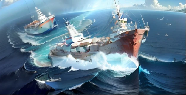 Planes:
Include images of ships and planes sailing or flying over the ocean. You can highlight some famous vessels or aircraft that were supposedly lost in the Bermuda Triangle to give an exciting touch to the video.