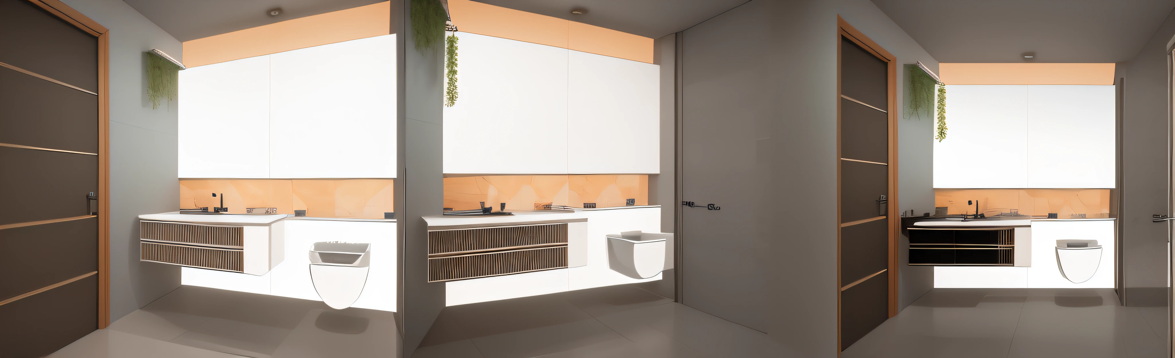 Ceiling adorned with elegant recessed lights, meticulously crafted tiled wall and floor, sophisticated shower with opulent features, elevated level of quality and finesse, toilet, lavabo, toilet.