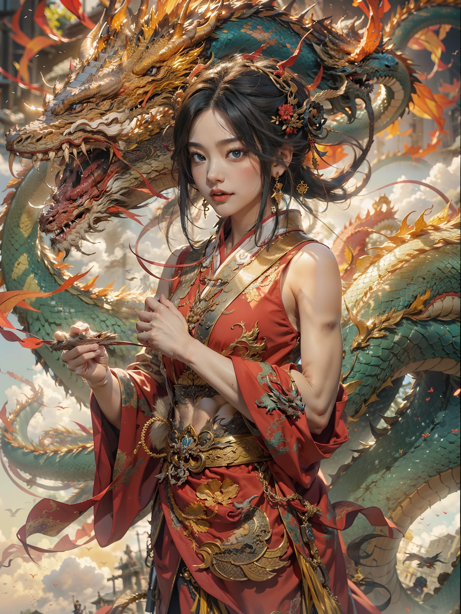 The body of a dragon，Skysky