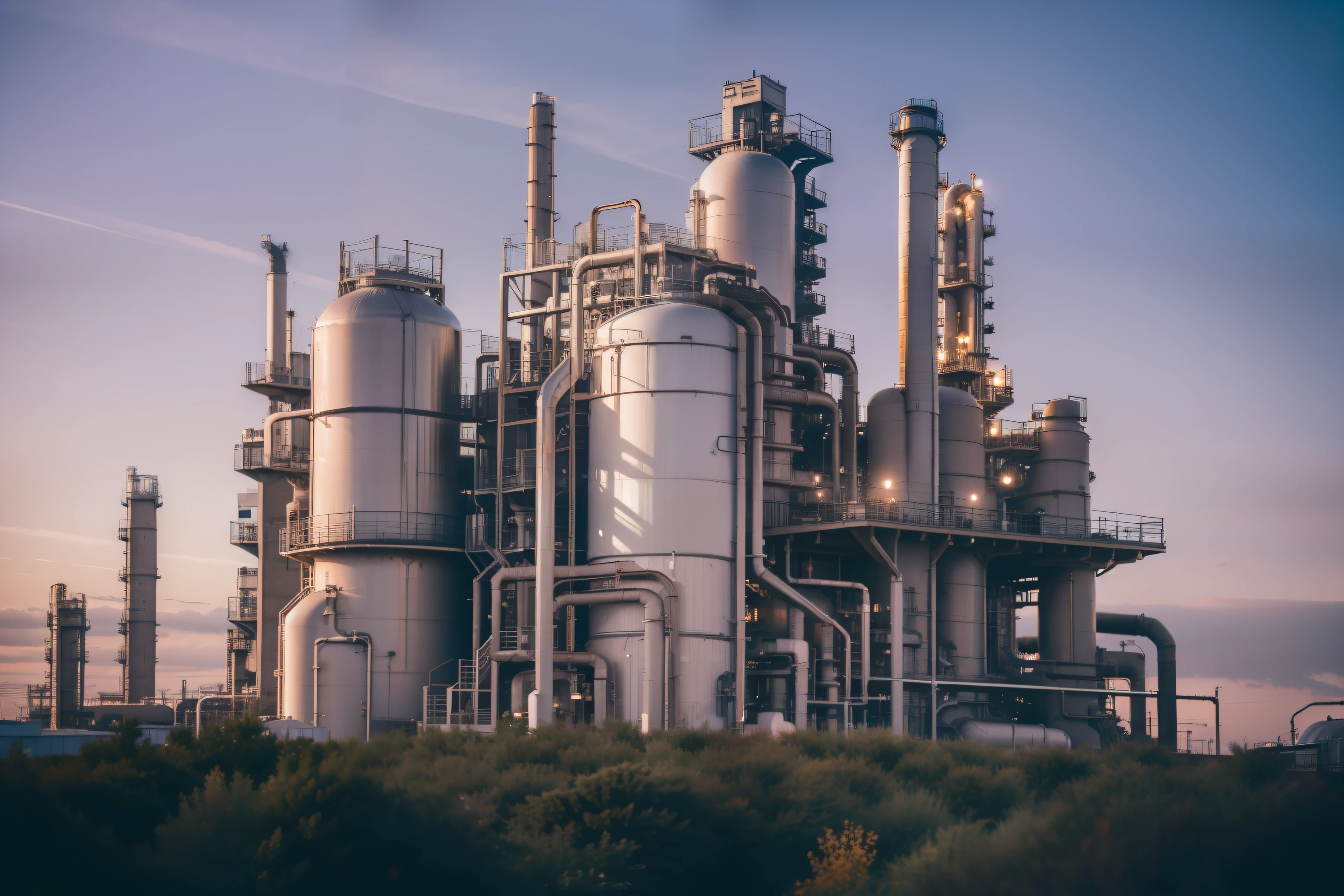 Chemical plant buildings,Scenes, Live photos, 8K, shutter inventory