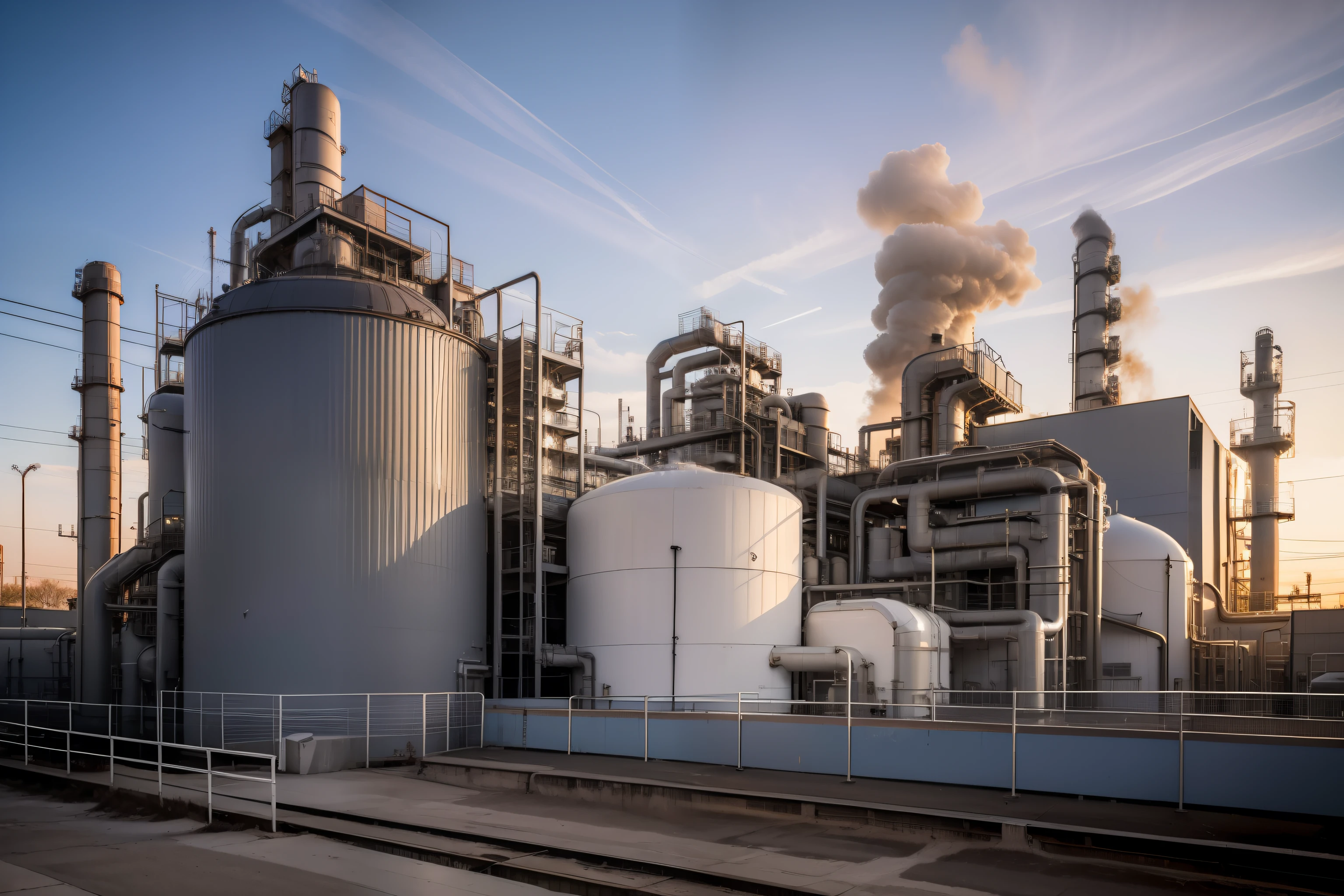 Chemical plant buildings,Scenes, Live photos, 8K, shutter inventory