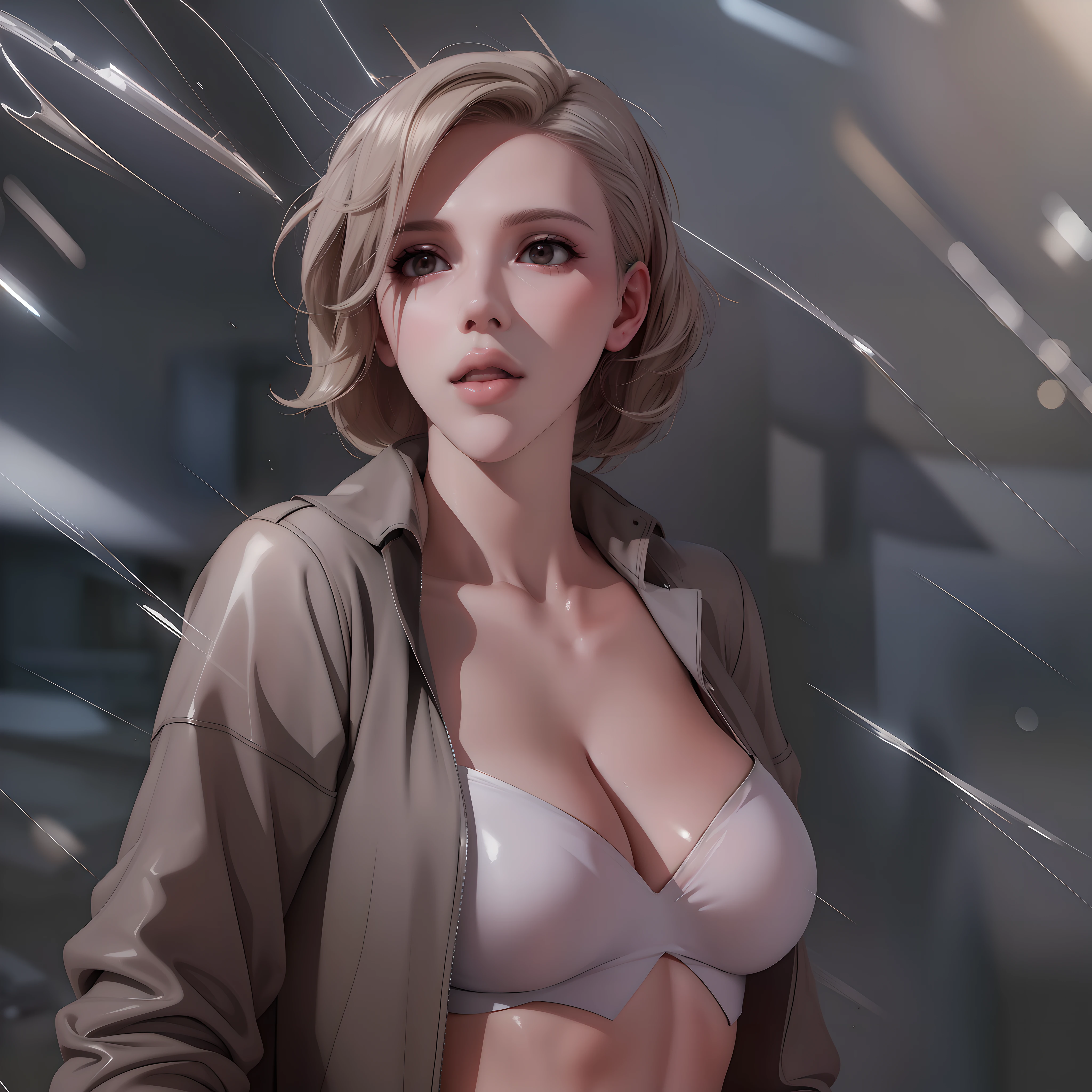 Scarlett Johansson super gostosa de biquini toda molhada de suor e chuva, bem sensual, sorrindo, Gorgeous gigantic, HDR (high dynamic range), ray tracing, NVIDIA RTX, Super-Resolution, irreal 5, espalhamento subsuperficial, PBR Texturing, Post-processing, anisotropic filtering, profundidade de campo, Maximum clarity and sharpness, texturas multicamadas, Mapas especulares e de albedo, surface shading, Accurate simulation of light-material interaction, perfectly proportions, octane rendering, dual-tone lighting, ISO baixo, white-balance, rule of thirds, Aeratura, 8K BRUTO, subpixel efficiency, sub-pixel convolution, luminescent particles,