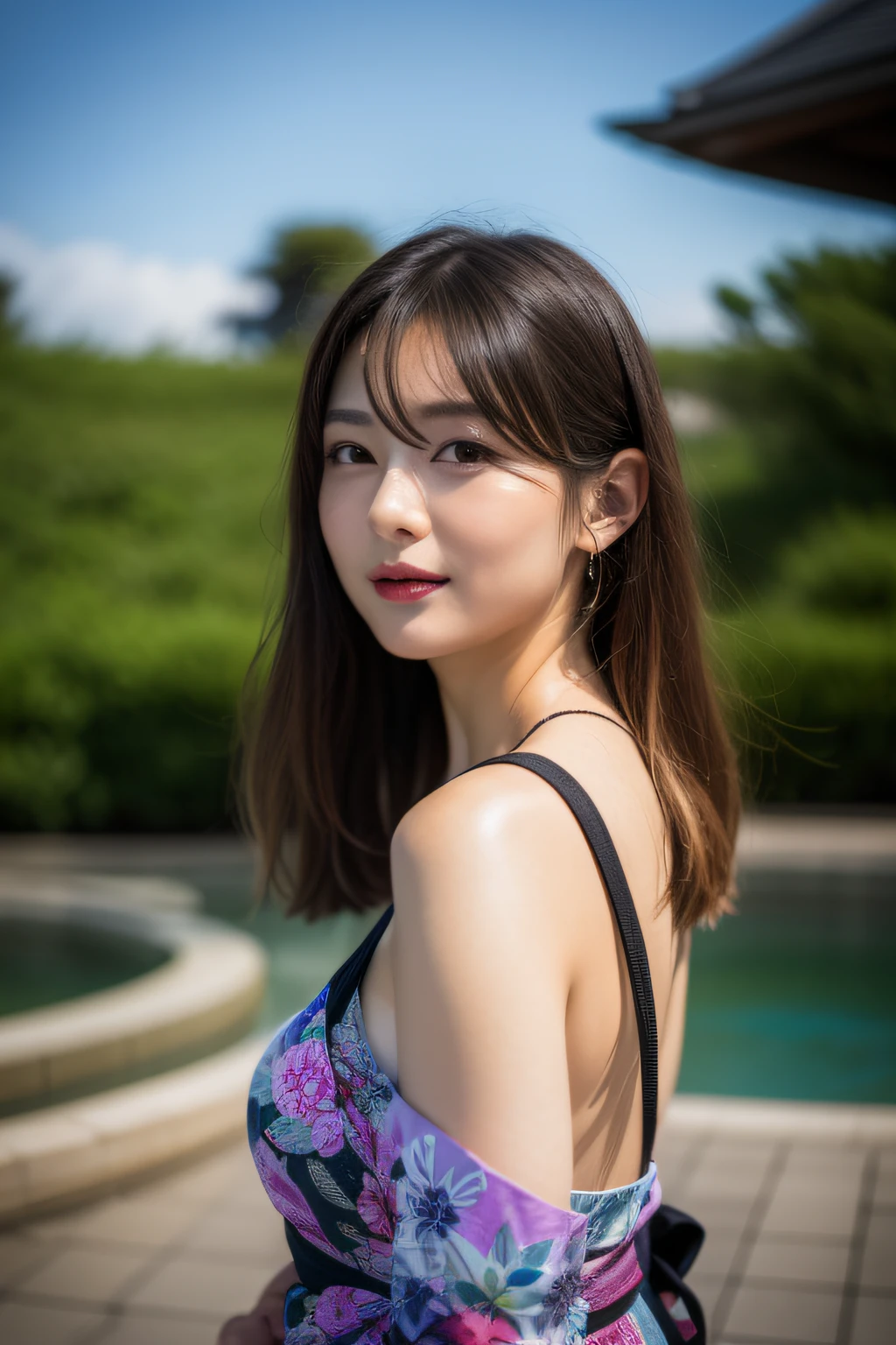 Close up photo of a girl、shorth hair、blonde  hair、Wearing a kimono、Hot spring in the background、Natural hot springs
Highest Quality、realisitic、Photorealsitic、(intricate detailes:1.2)、(delicate detail)、(ciinematic light、best quality backlight)、Clear Line、foco nítido、Lifelike face、Detailed face
Unity 8K Wallpapers、超A high resolution、(Photorealsitic:1.4)、looking at the viewers、full body Esbian、matsuri、In the street、long、A dark-haired、Japan floral yukata