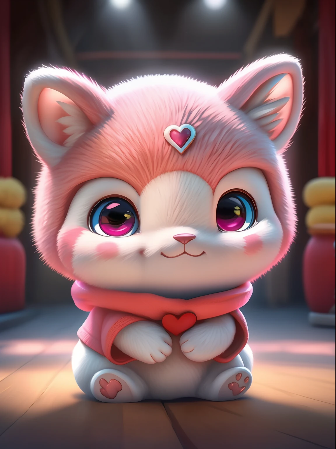 Pink mascot, with eight uprising cultural characteristics, distinctive characteristics, rich connotation Jiangxi city IP has unique creativity and design, in line with the characteristics of the times Cute image, great affinity and communication Cute little animals Furry, anime, contemporary art, UHD