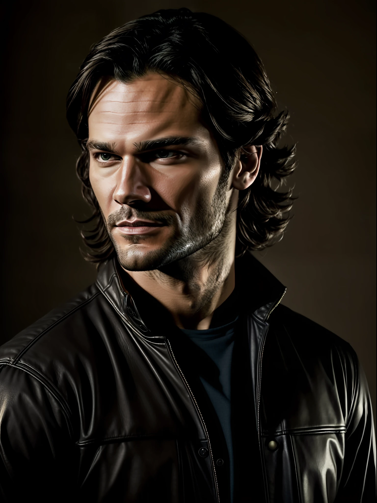 Portrait of Jared Padalecki, dawn illumination
